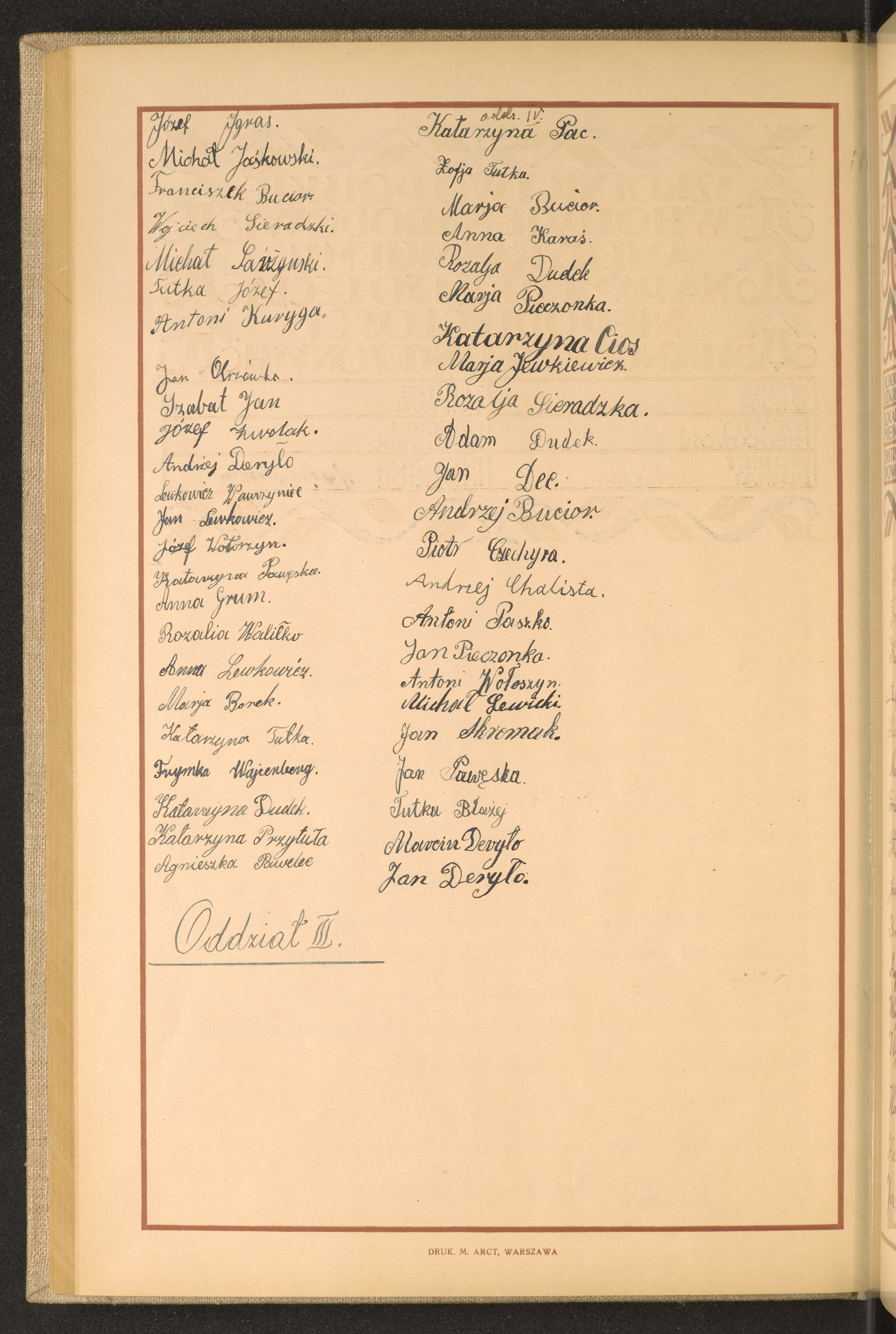 Podpis Antoni Kuryga na stronie nr 114 w tomie nr 16