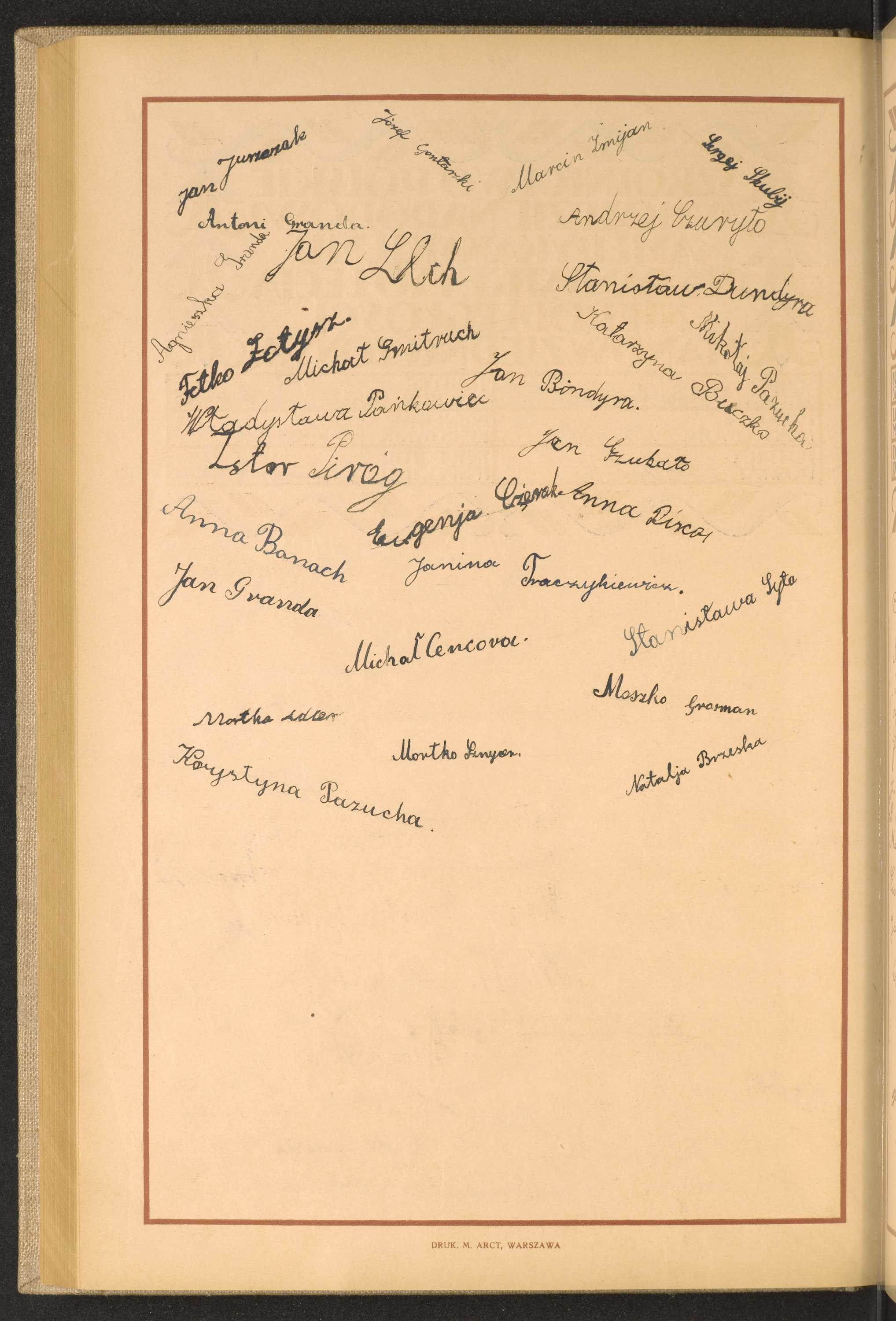 Podpis Stanisława Syta na stronie nr 184 w tomie nr 16