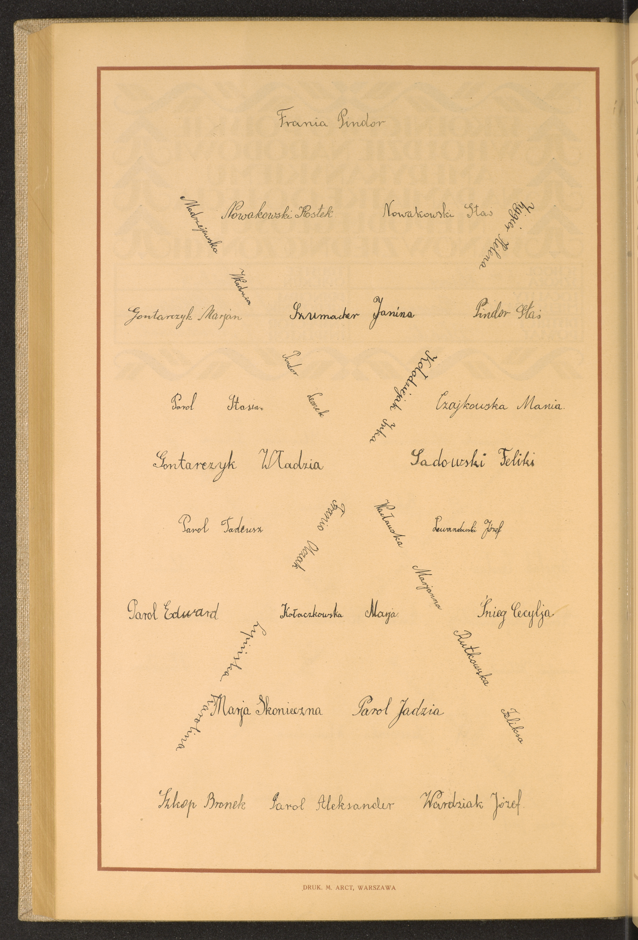 Podpis Maria Kołaczkowska na stronie nr 232 w tomie nr 16