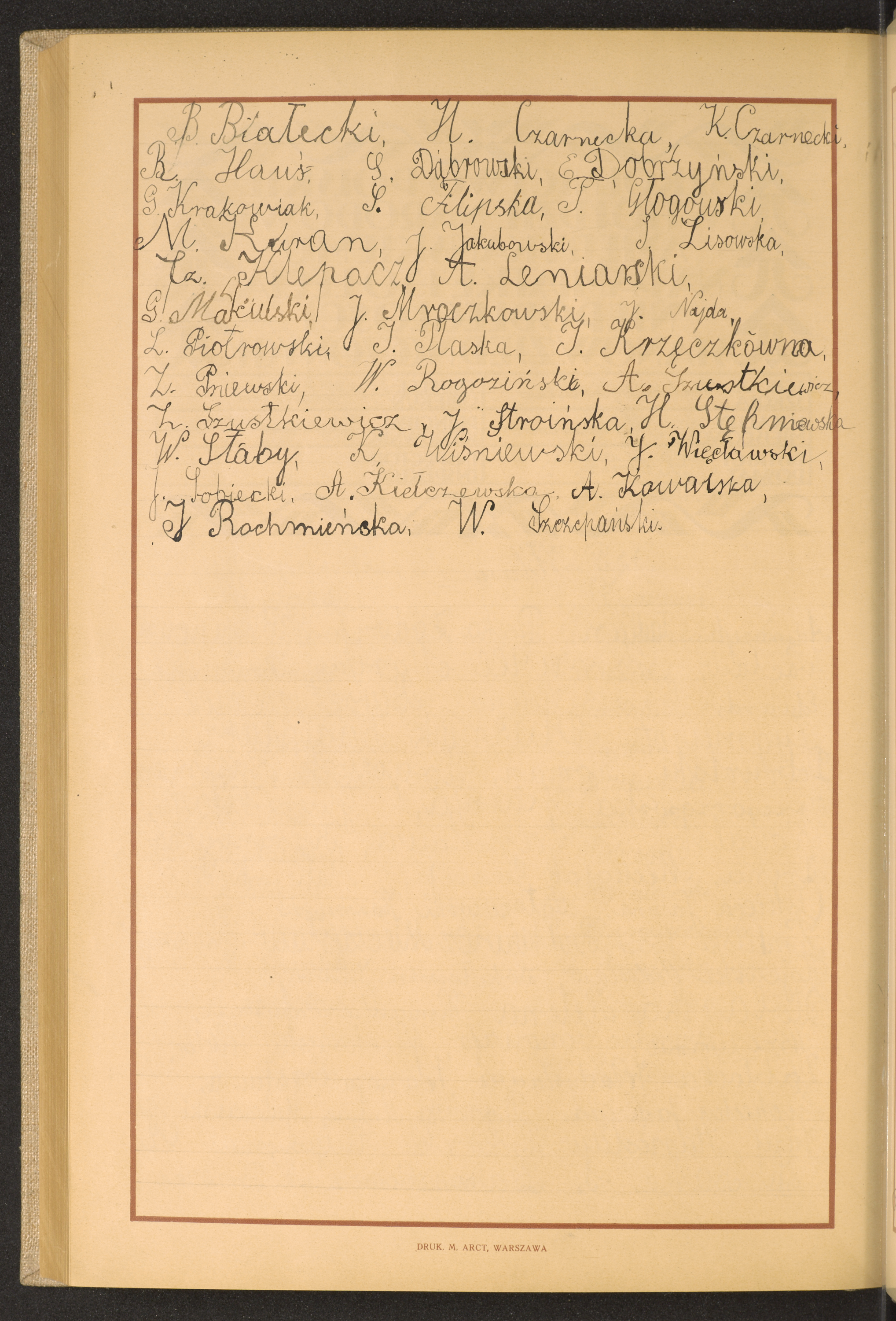 Podpis B. Białecki na stronie nr 268 w tomie nr 16