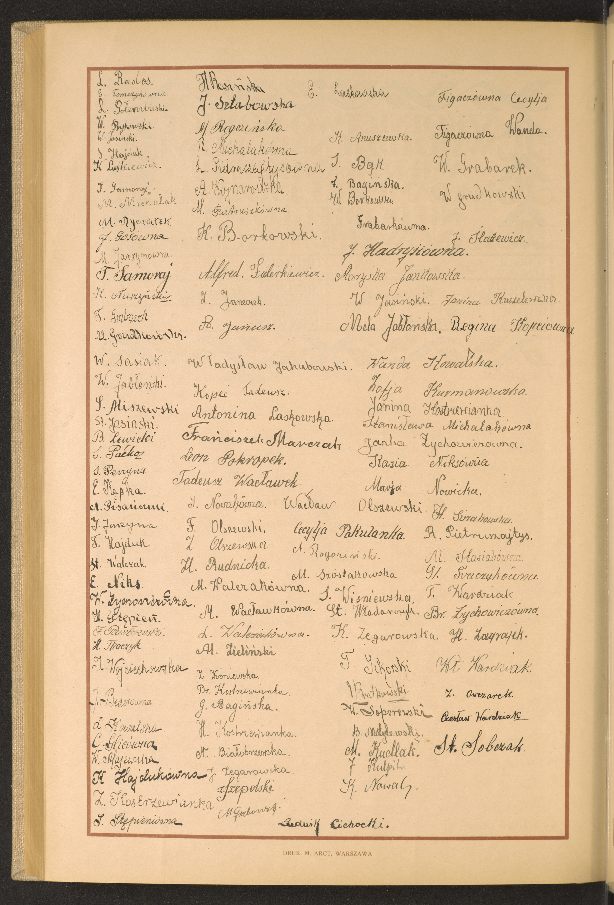 Podpis St. Sobczak na stronie nr 278 w tomie nr 16