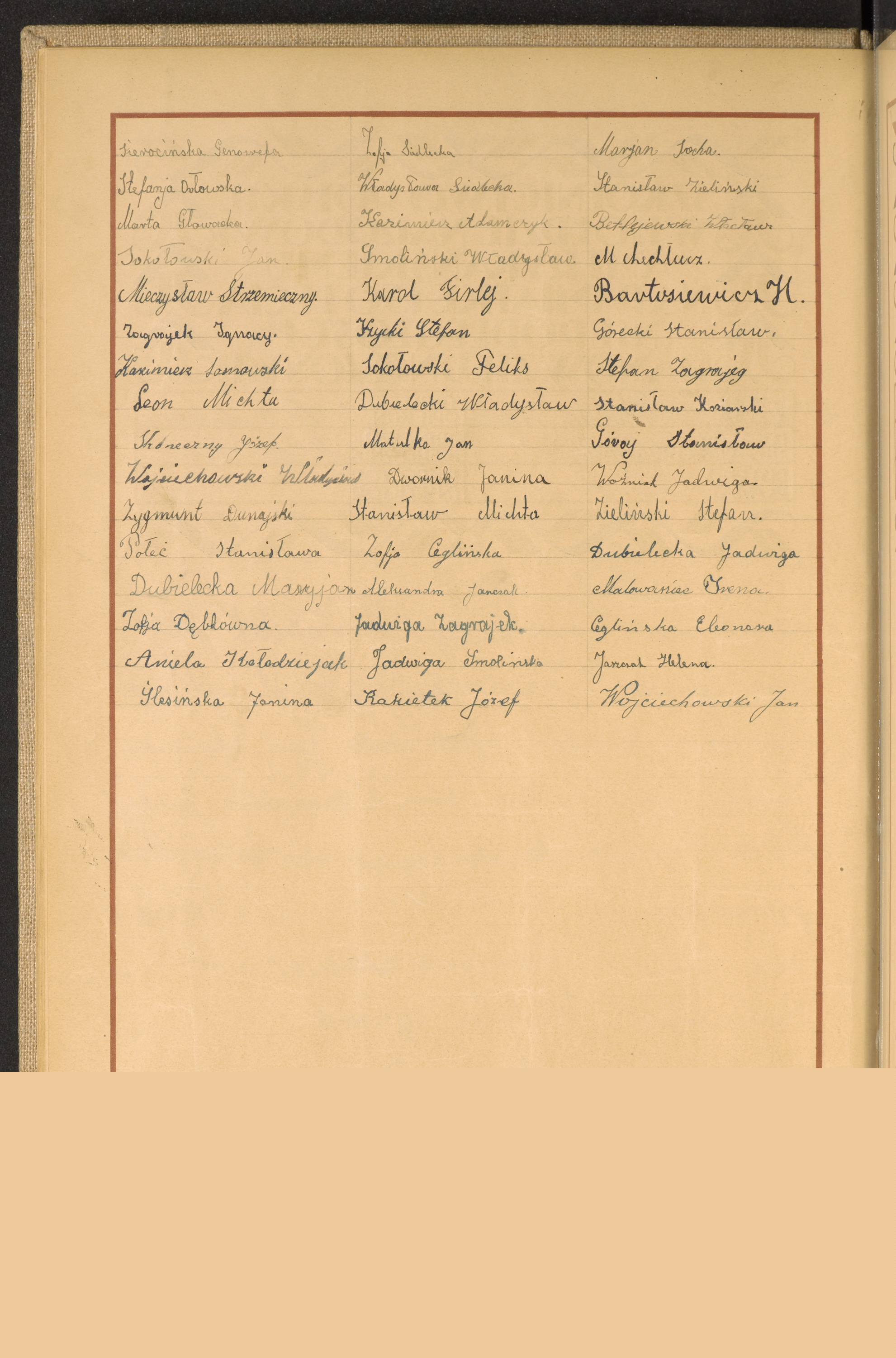 Podpis Józef Kakietek na stronie nr 20 w tomie nr 17