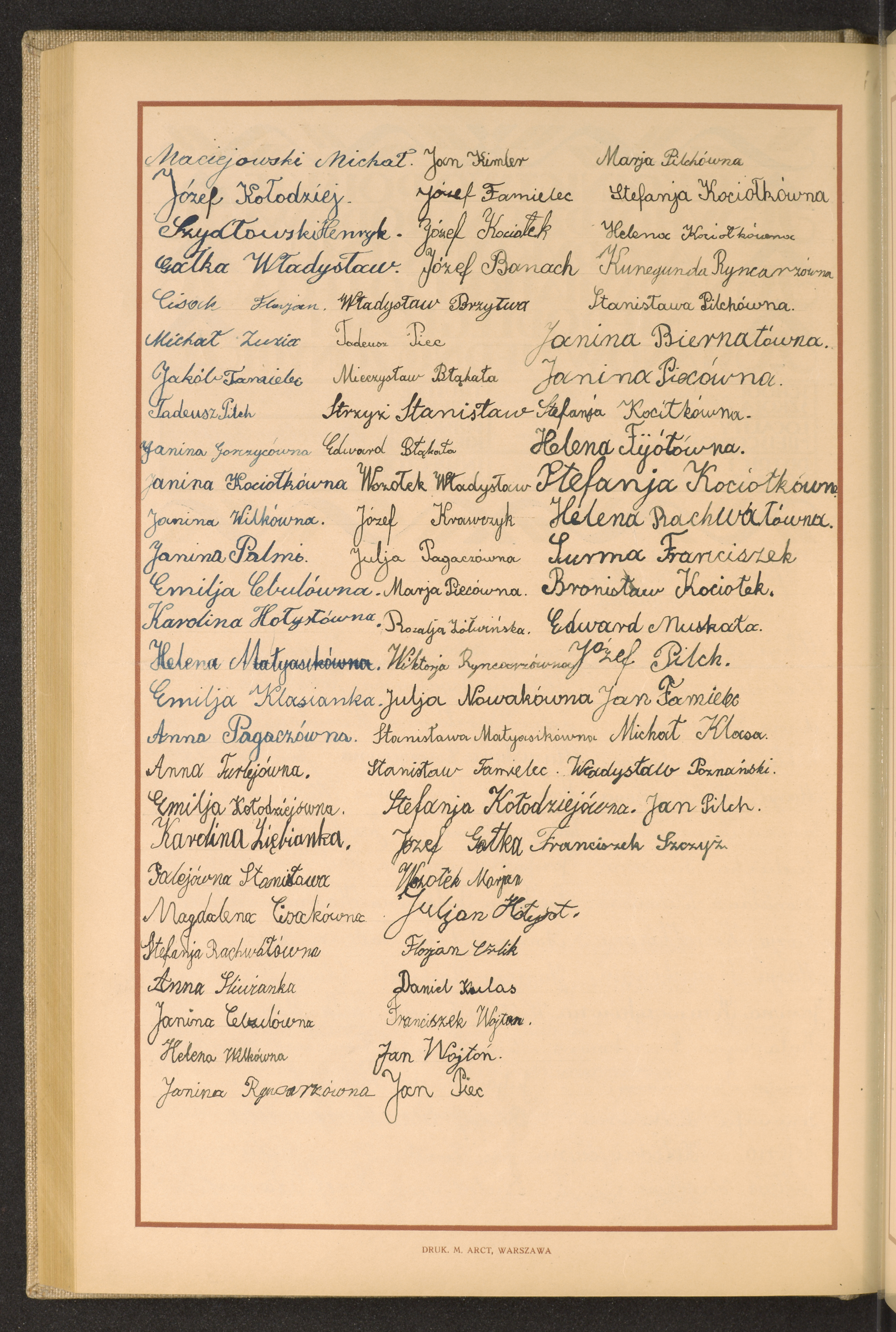 Podpis Jan Famielec na stronie nr 218 w tomie nr 18