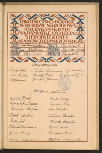 Podpis Józef Balicki na stronie nr 235 w tomie nr 18