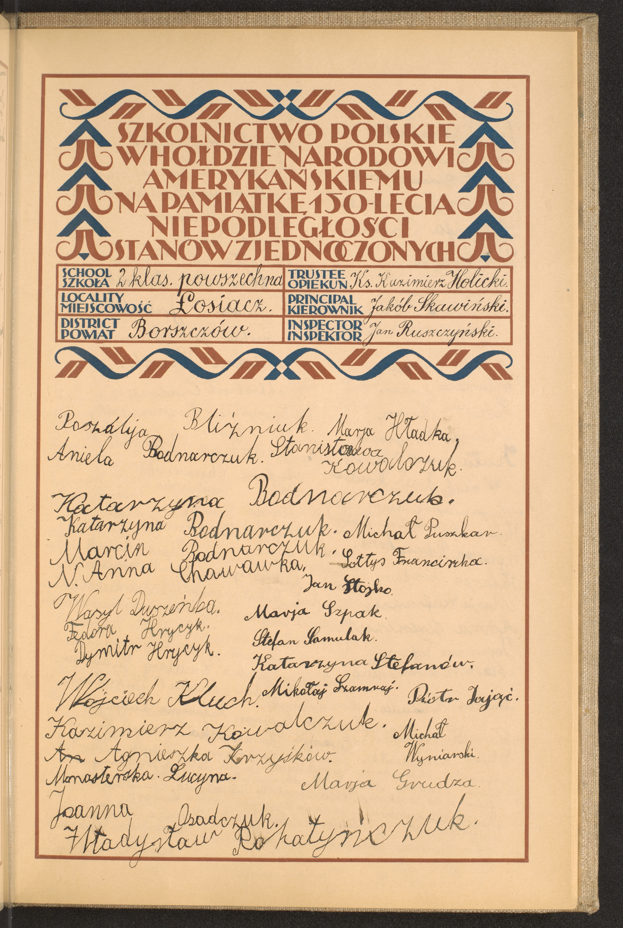 Podpis Kazimierz Holicki na stronie nr 265 w tomie nr 18