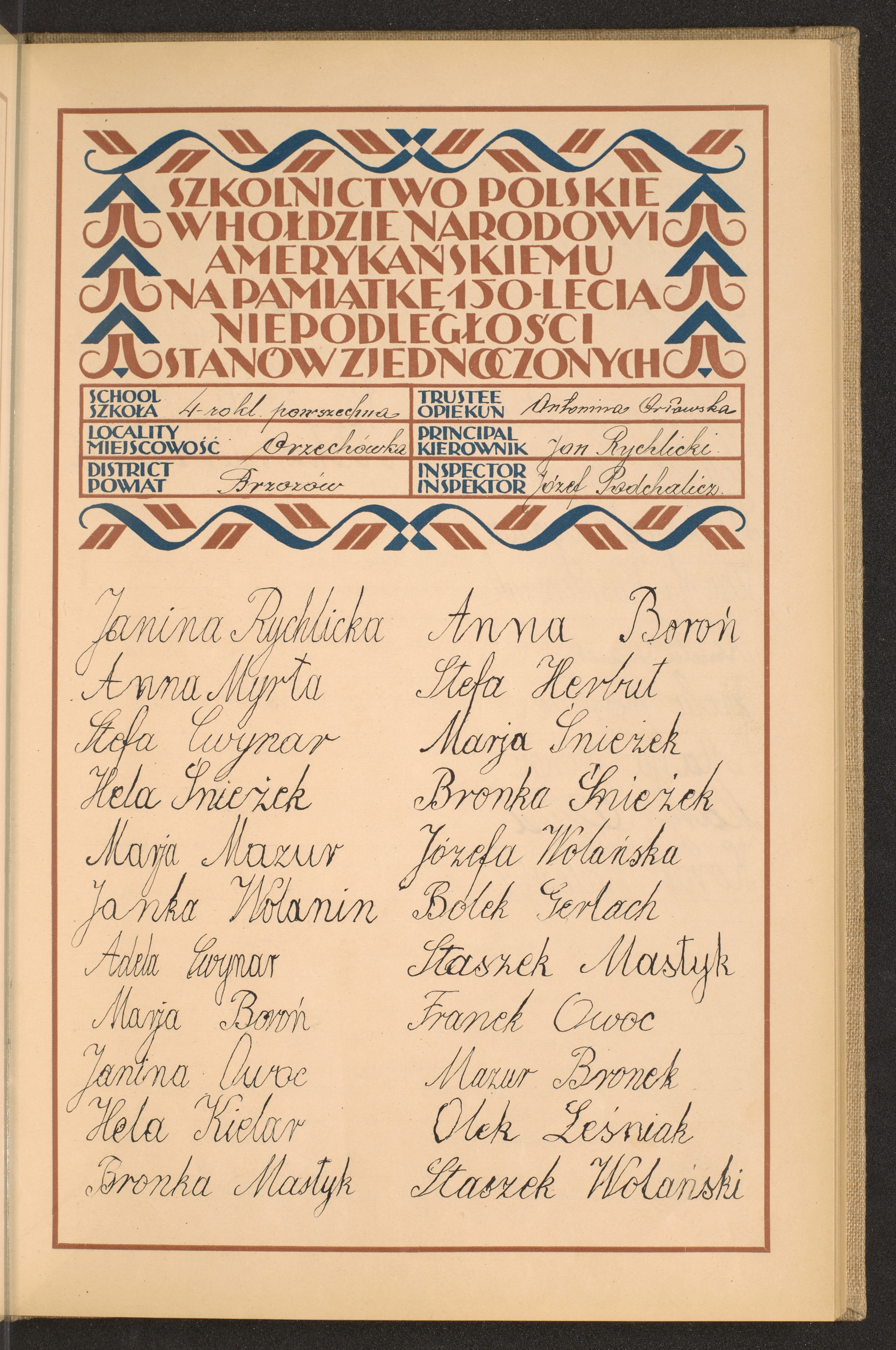 Podpis Maria Boroń na stronie nr 81 w tomie nr 21