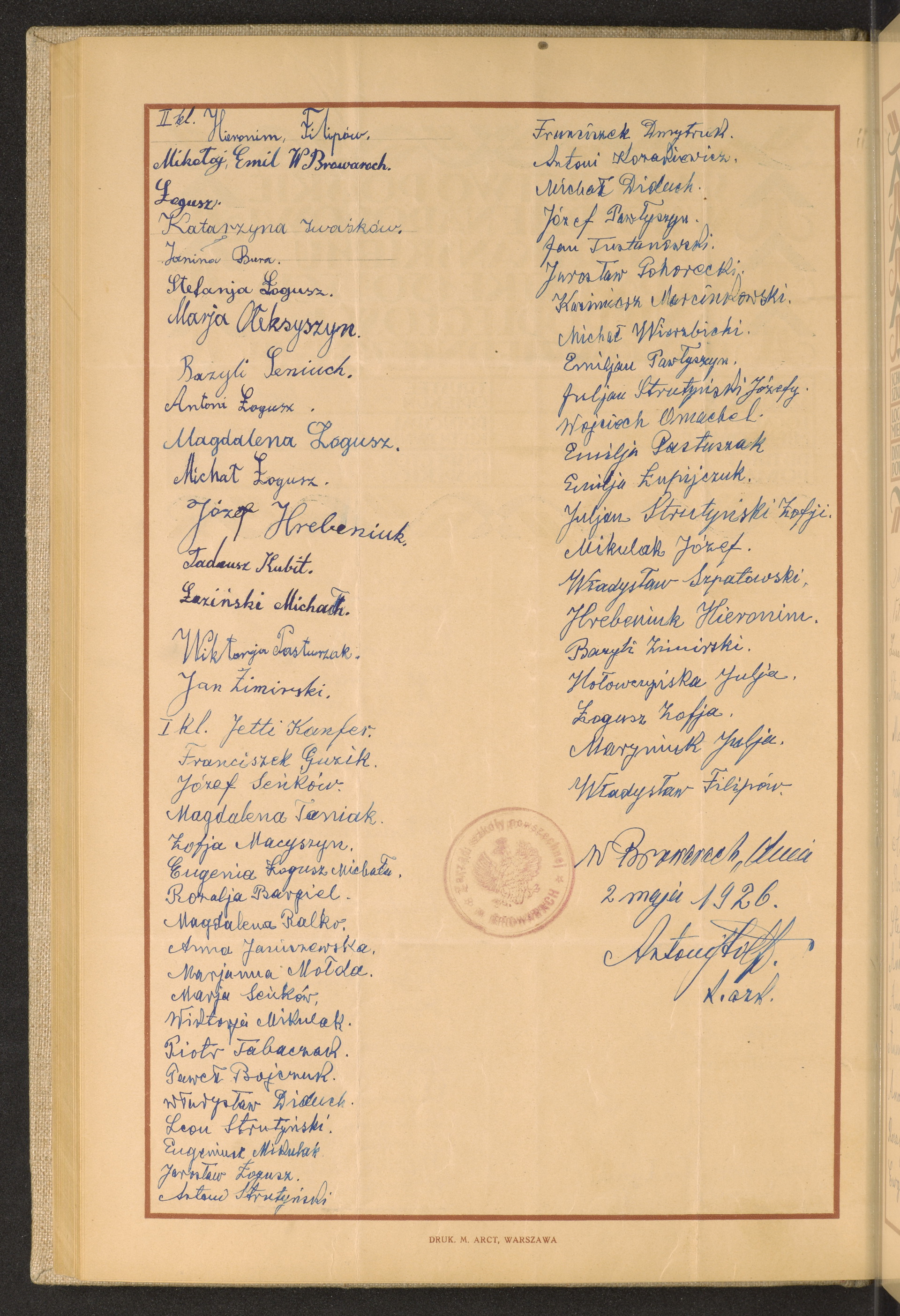 Podpis Antoni Stolf na stronie nr 158 w tomie nr 21