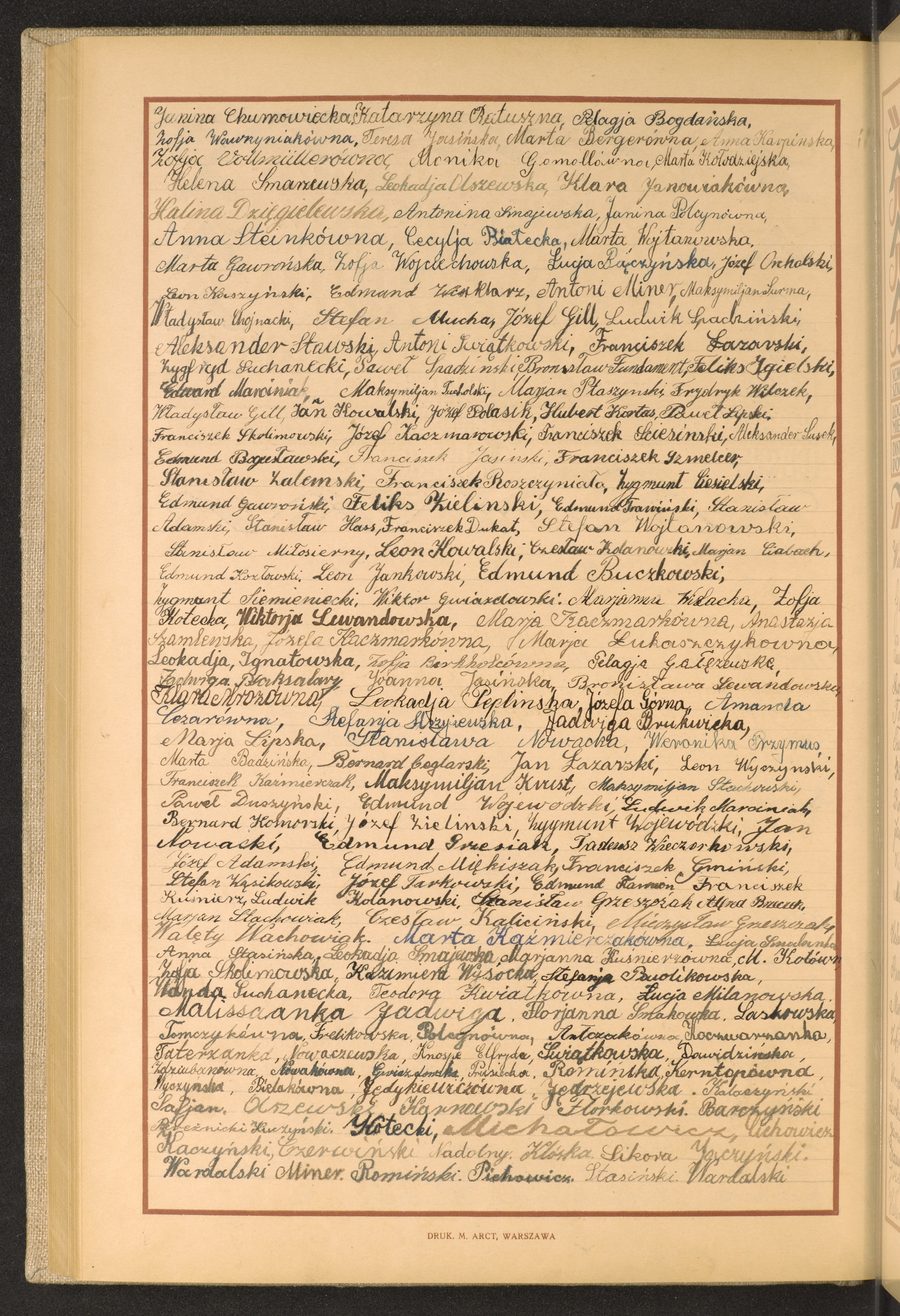 Podpis Zofia Berkholc na stronie nr 180 w tomie nr 21