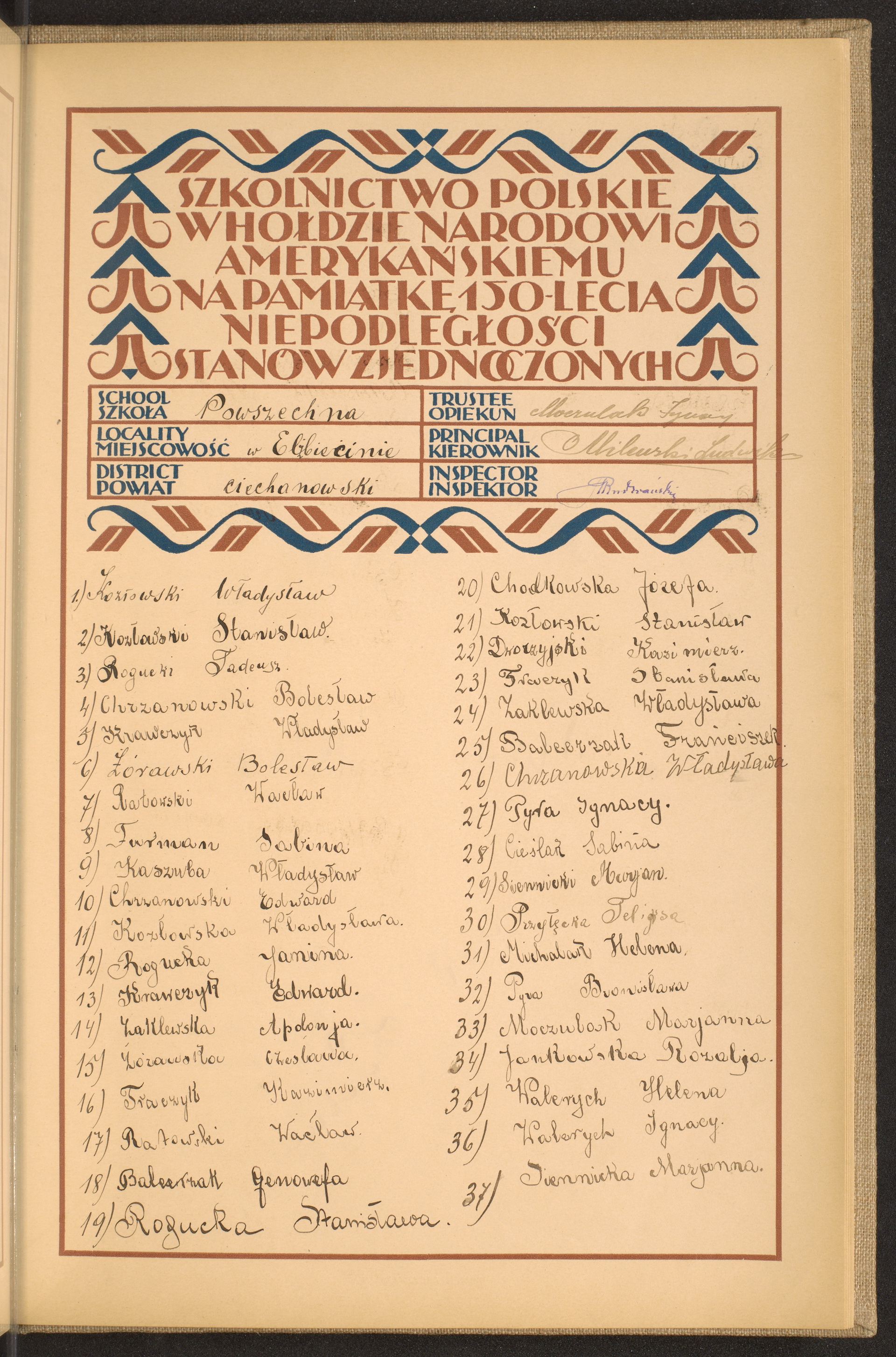 Podpis Ignacy Moczulak na stronie nr 255 w tomie nr 21