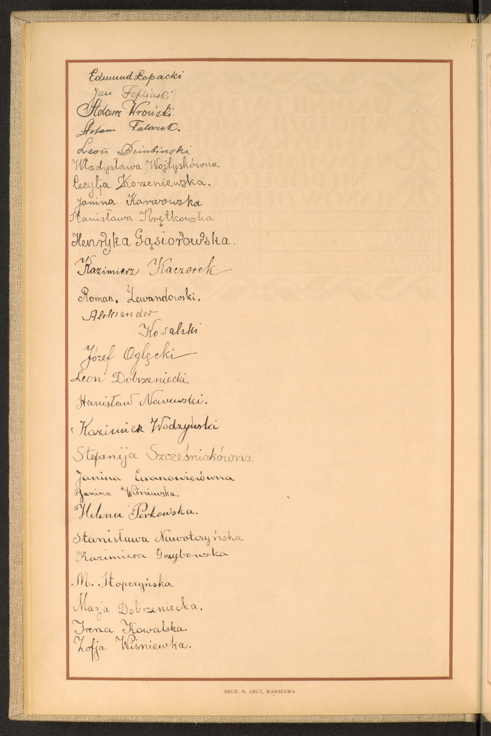 Podpis Kazimierz Kaczorek na stronie nr 18 w tomie nr 22