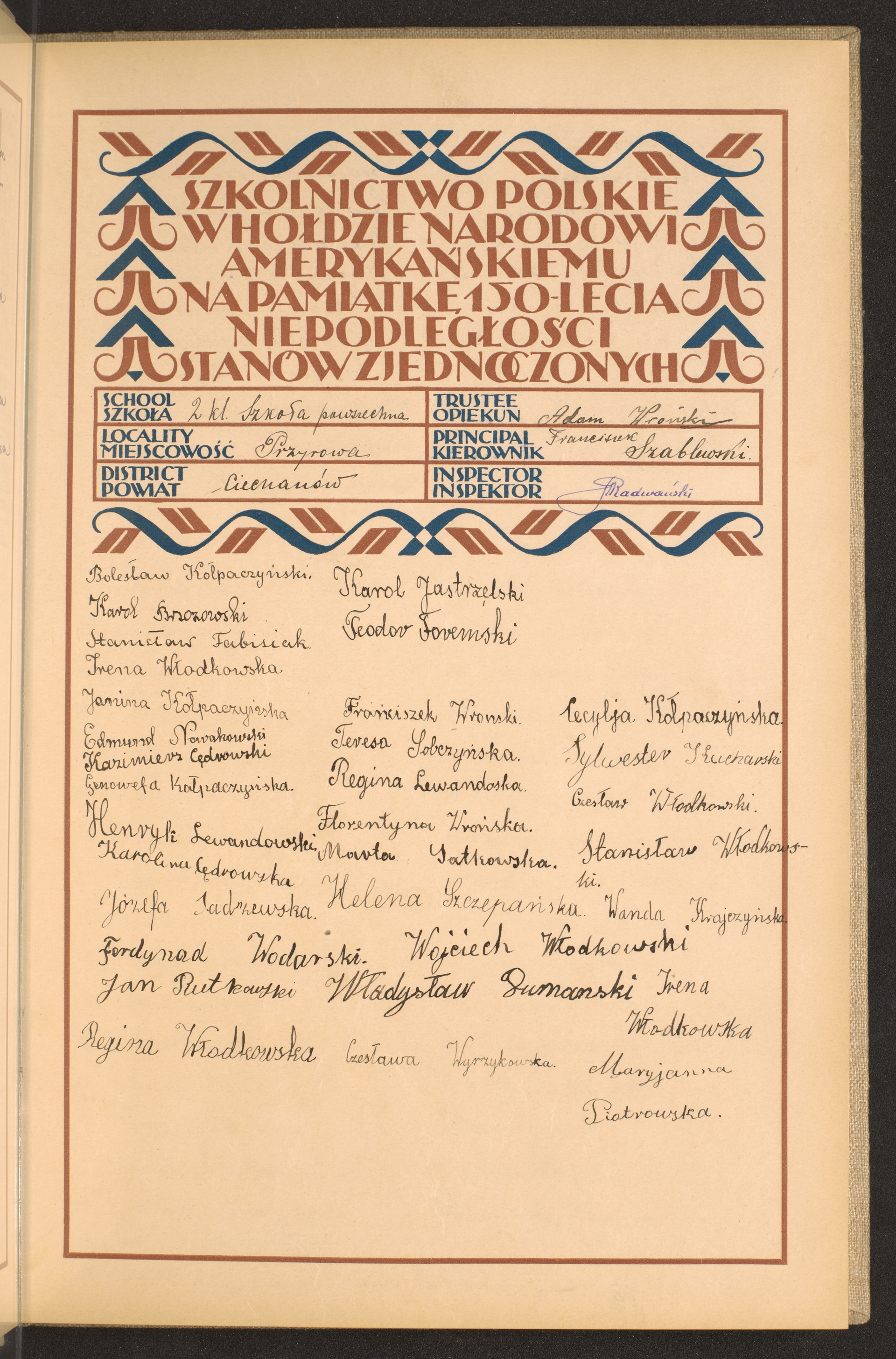 Podpis Wanda Krajczyńska na stronie nr 35 w tomie nr 22