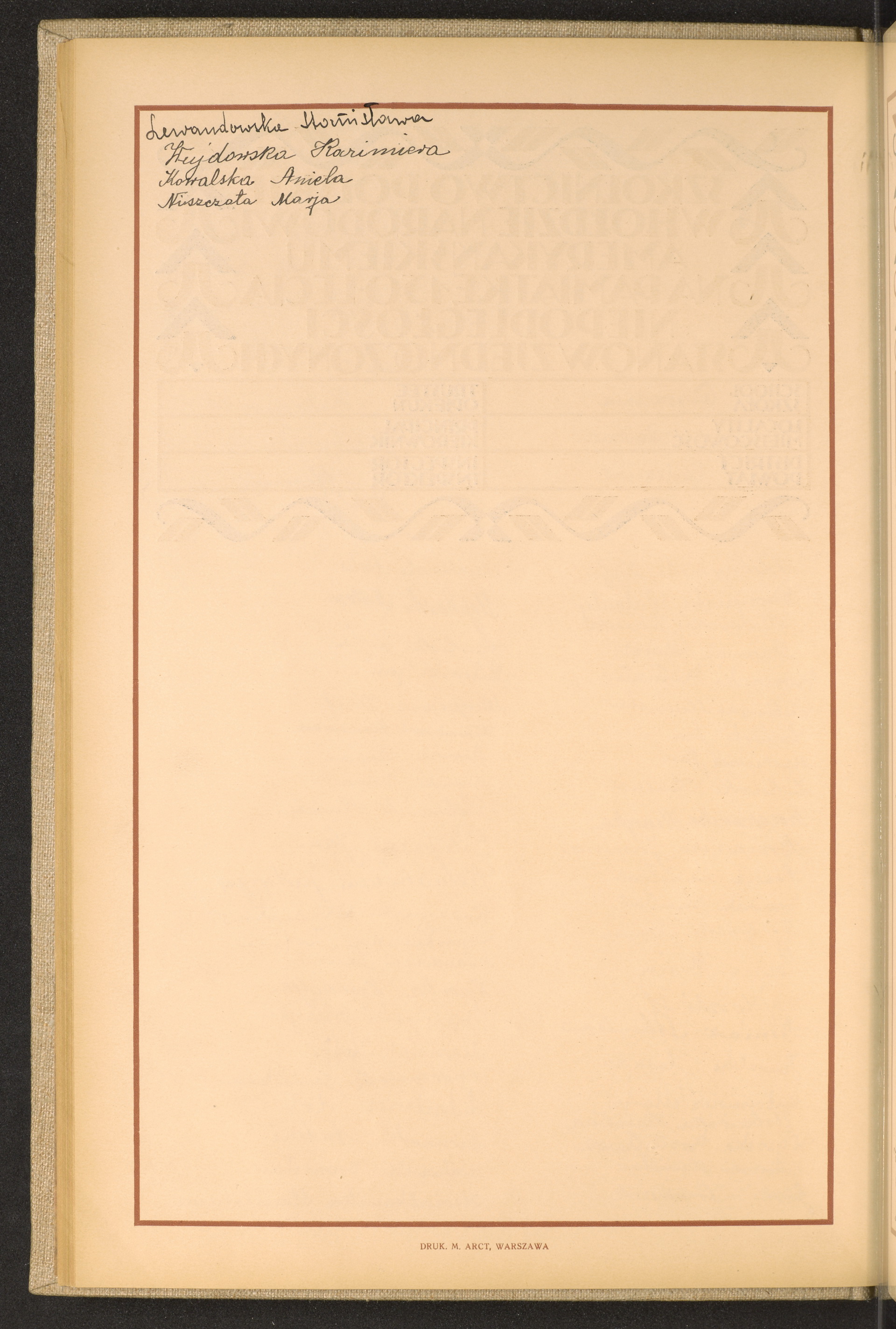 Podpis Maria Niszczota na stronie nr 62 w tomie nr 22