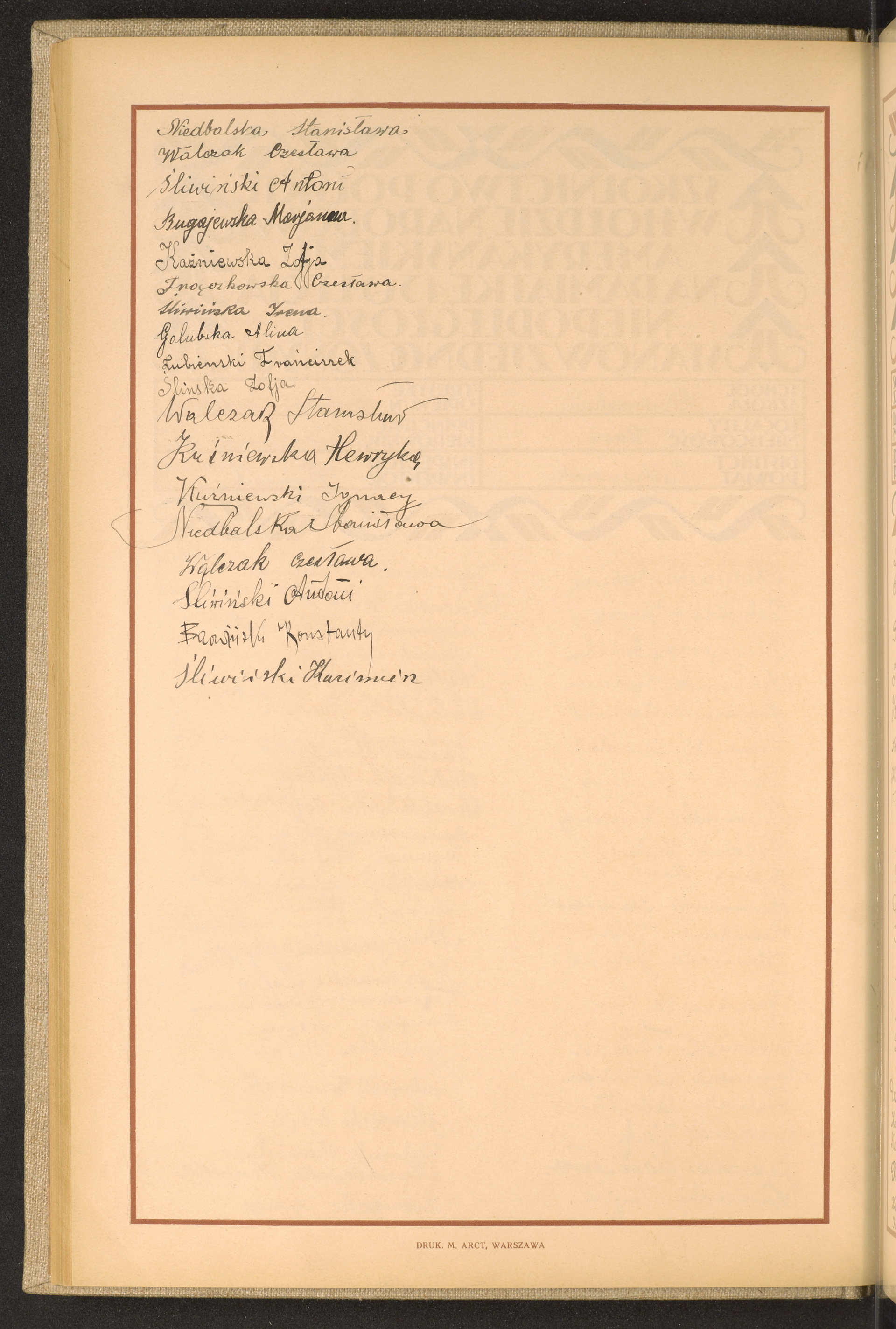 Podpis Kazimierz Śliwiński na stronie nr 76 w tomie nr 22