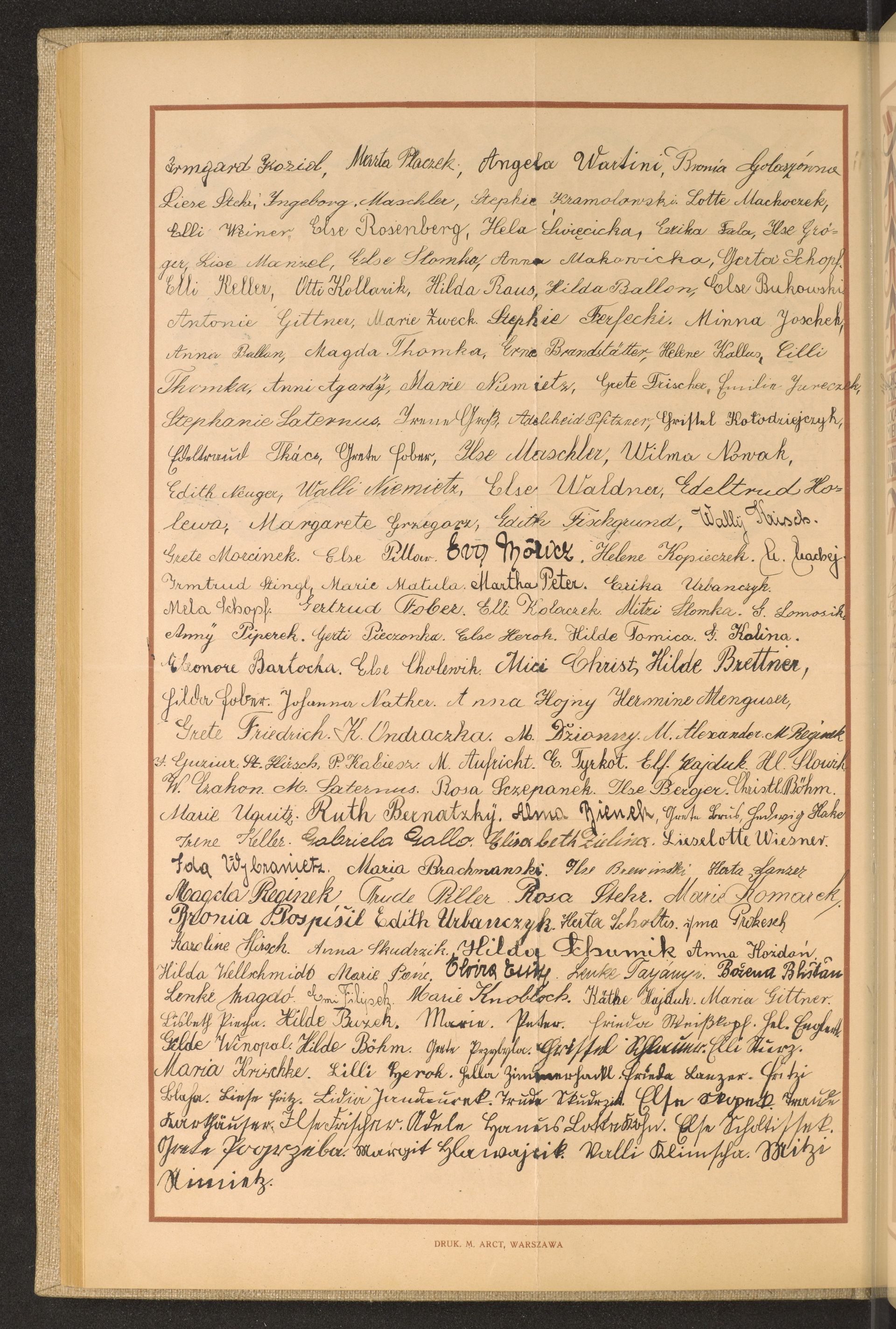 Podpis Irmgard Koziol na stronie nr 104 w tomie nr 22