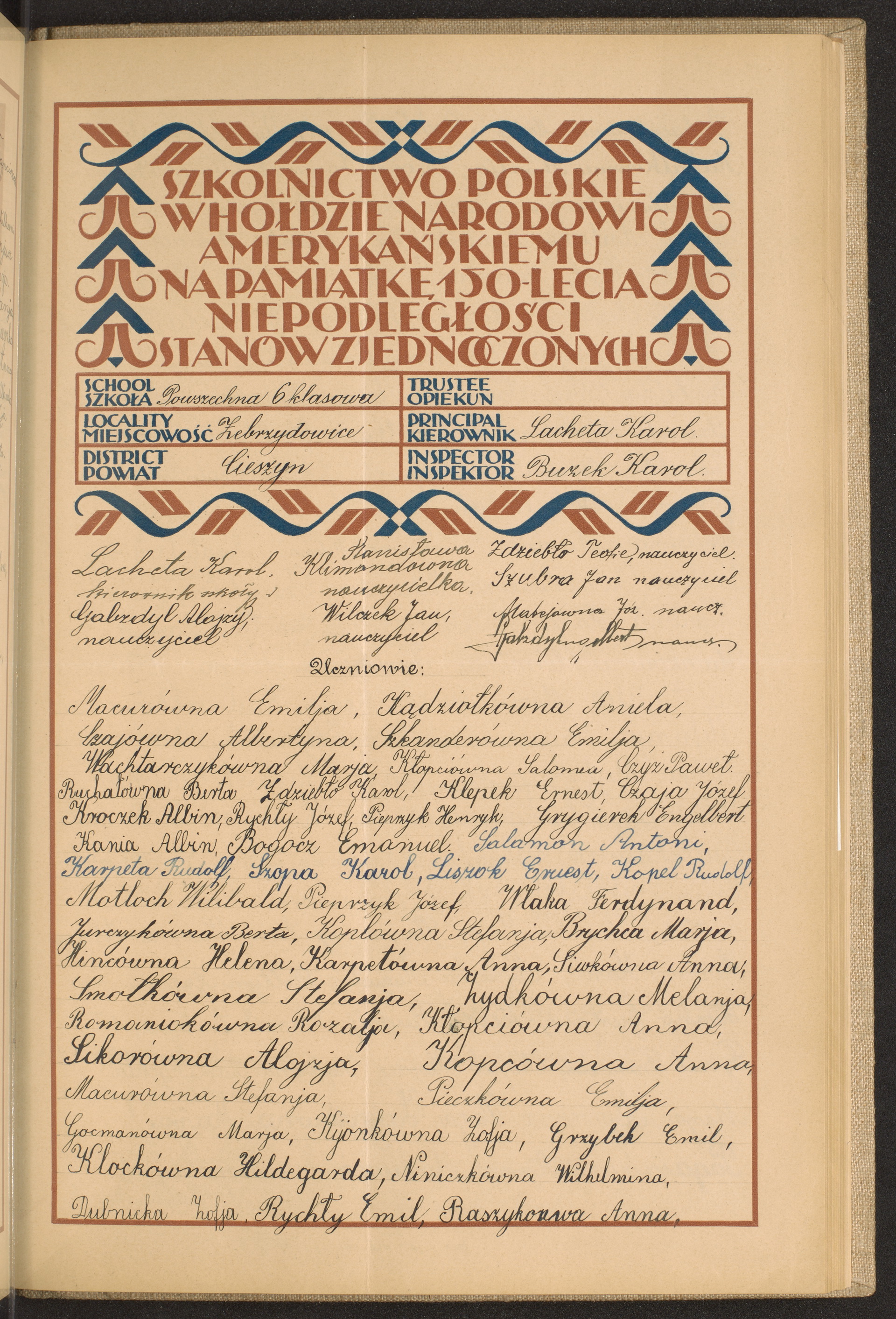 Podpis Anna Raszyk na stronie nr 127 w tomie nr 22