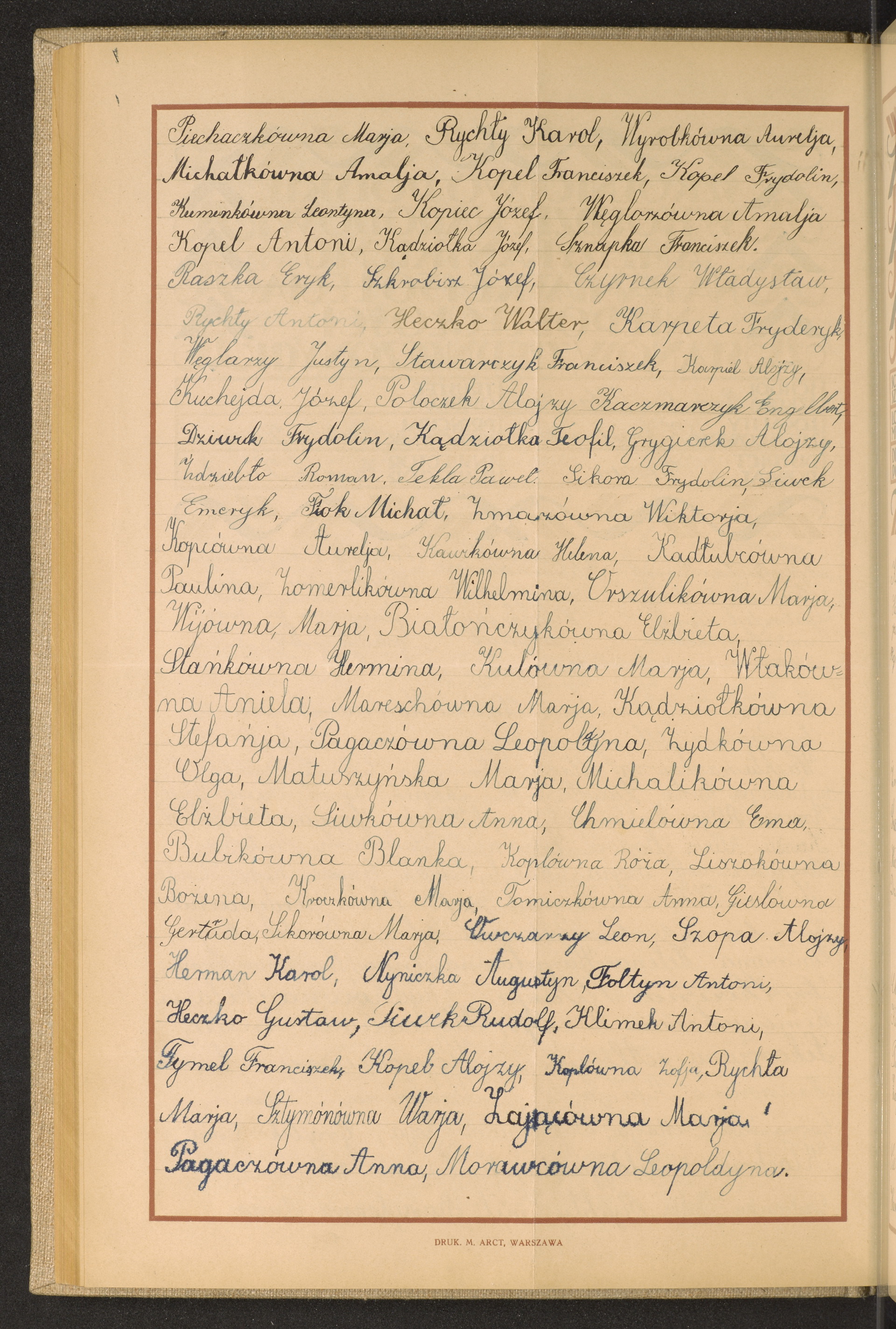 Podpis Elżbieta Białończyk na stronie nr 128 w tomie nr 22