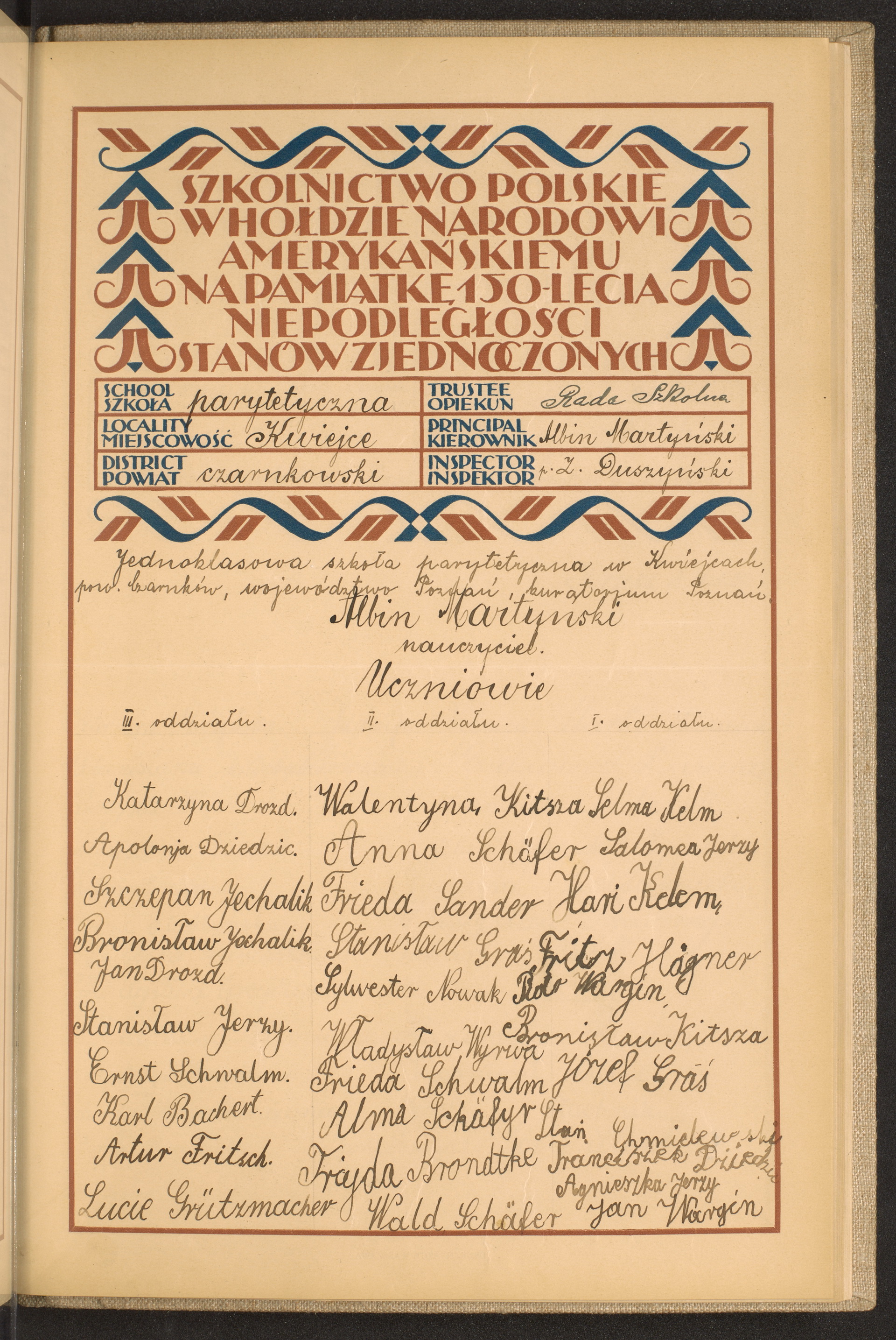 Podpis Jan Wargin na stronie nr 205 w tomie nr 22