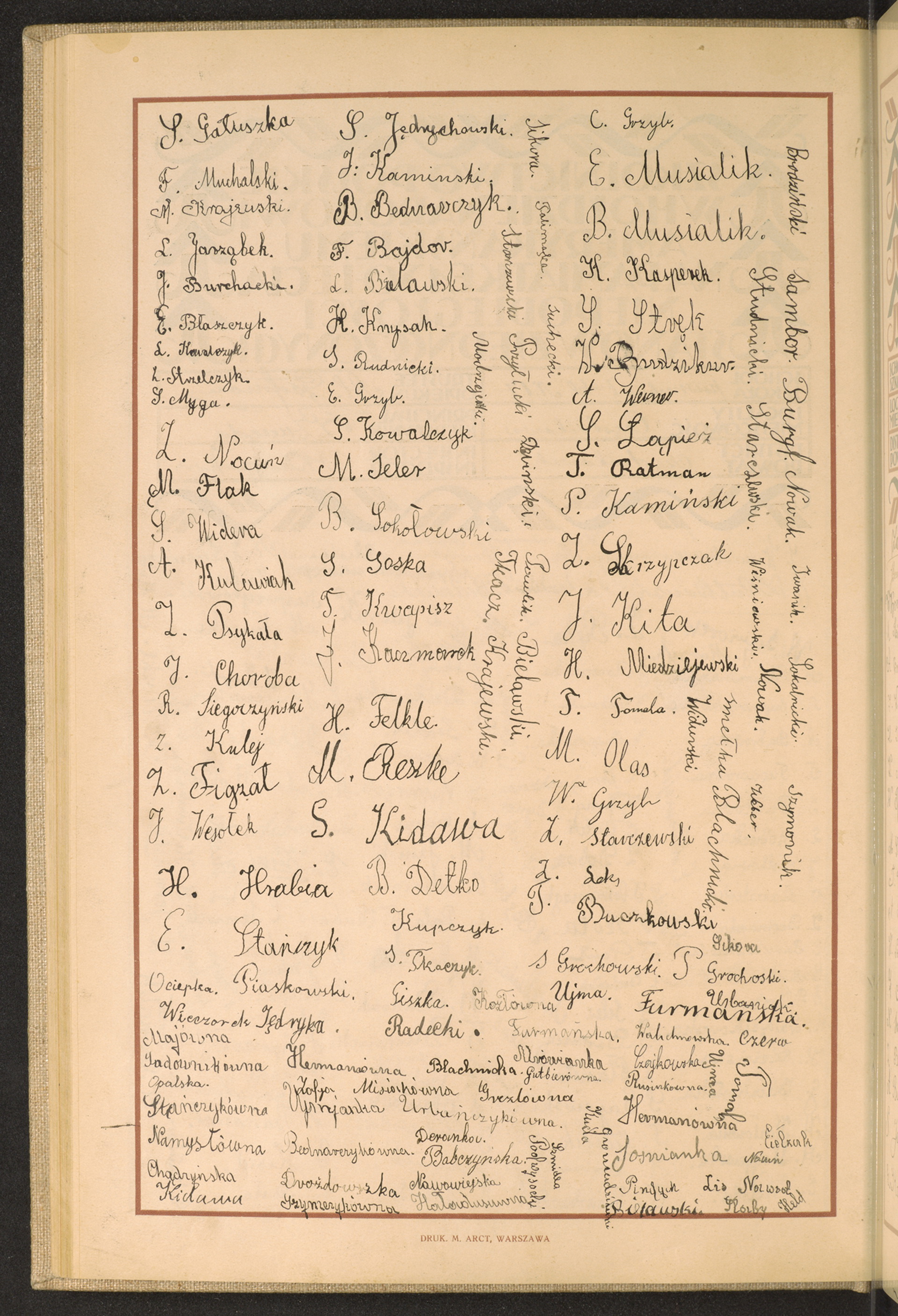 Podpis  Blachnicki na stronie nr 92 w tomie nr 23