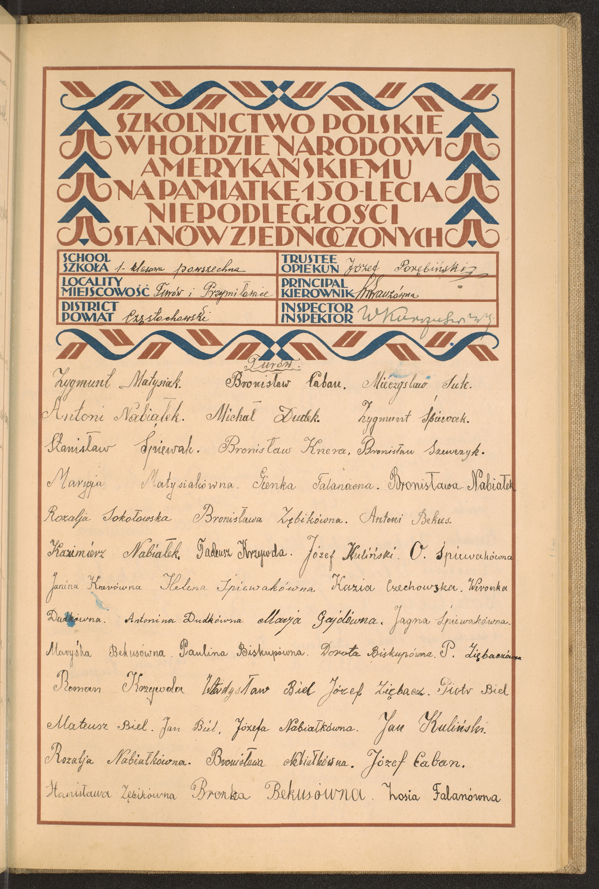 Podpis Władysław Biel na stronie nr 113 w tomie nr 23