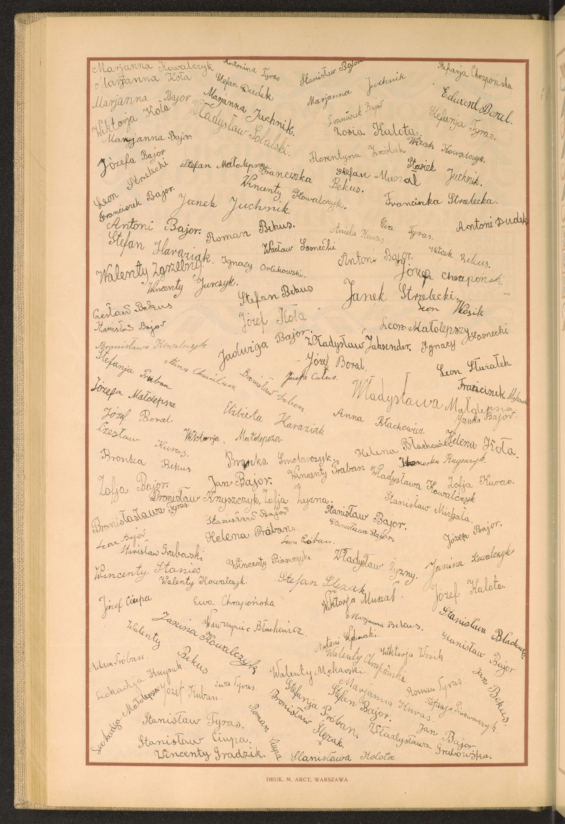 Podpis Antoni  Bajor na stronie nr 178 w tomie nr 23