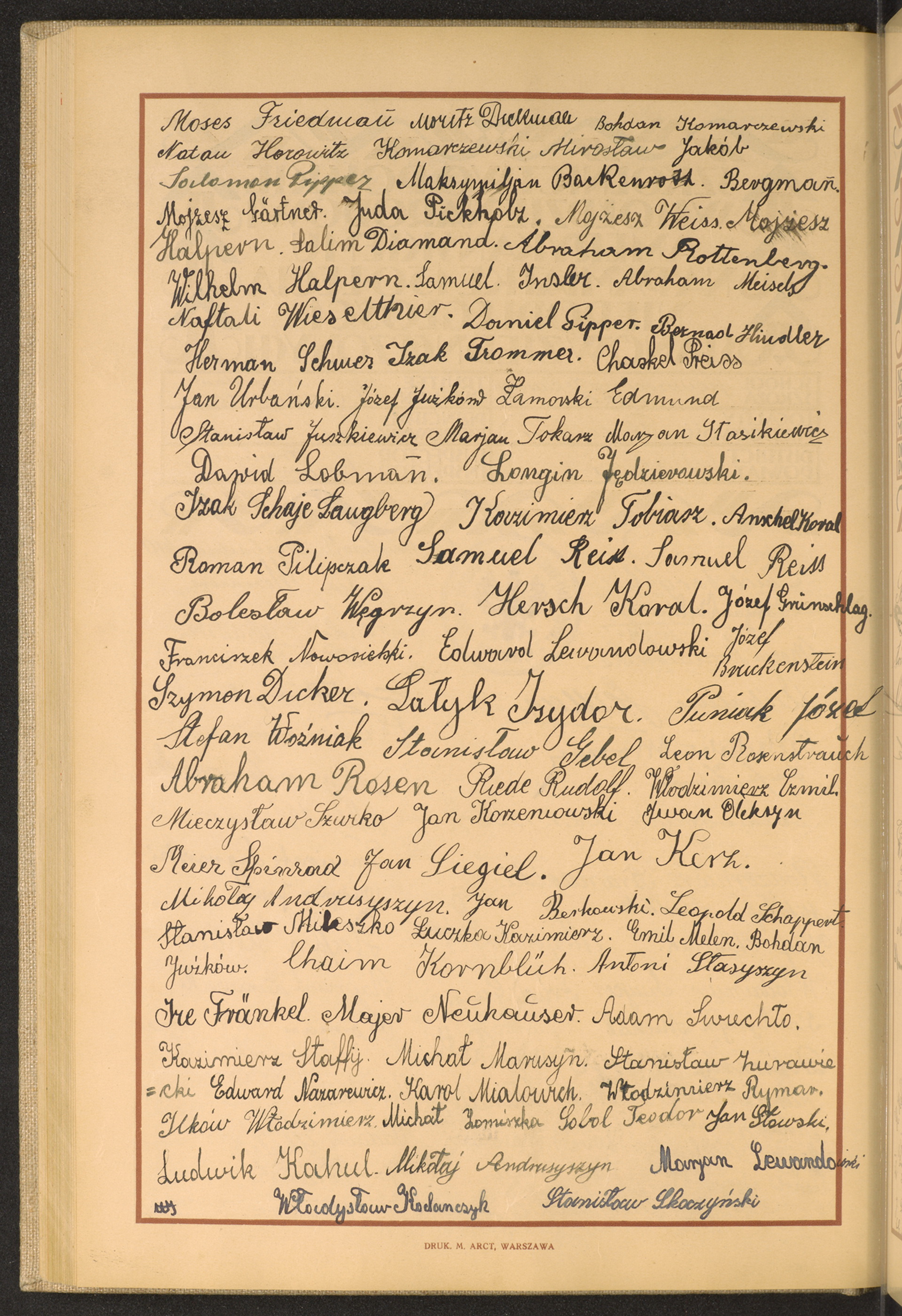 Podpis Herman Schmer na stronie nr 190 w tomie nr 23