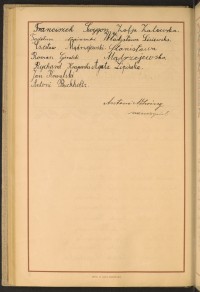 Podpis Franciszek Śwygon na stronie nr 172 w tomie nr 24