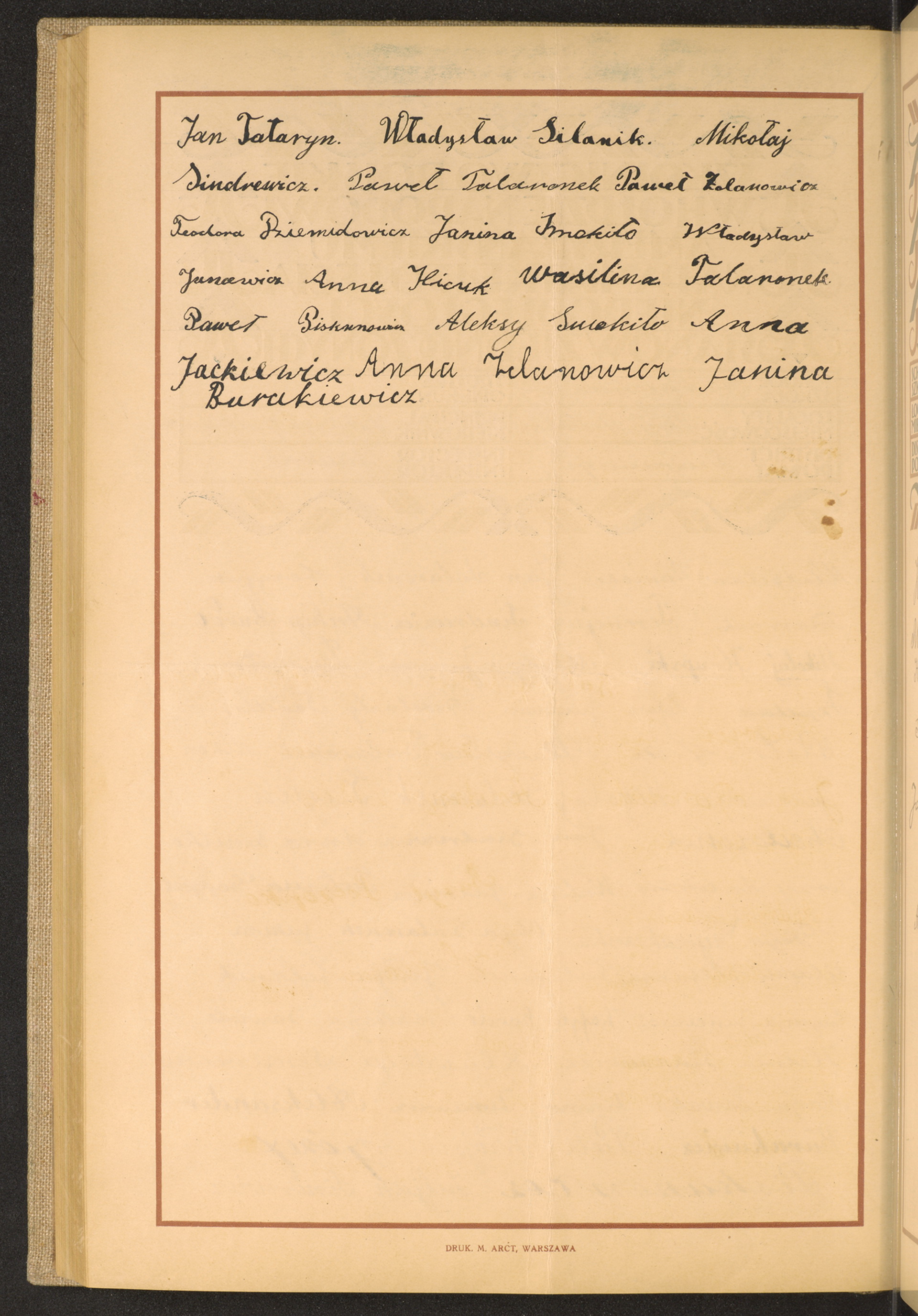 Podpis Janina Burakiewicz na stronie nr 232 w tomie nr 24