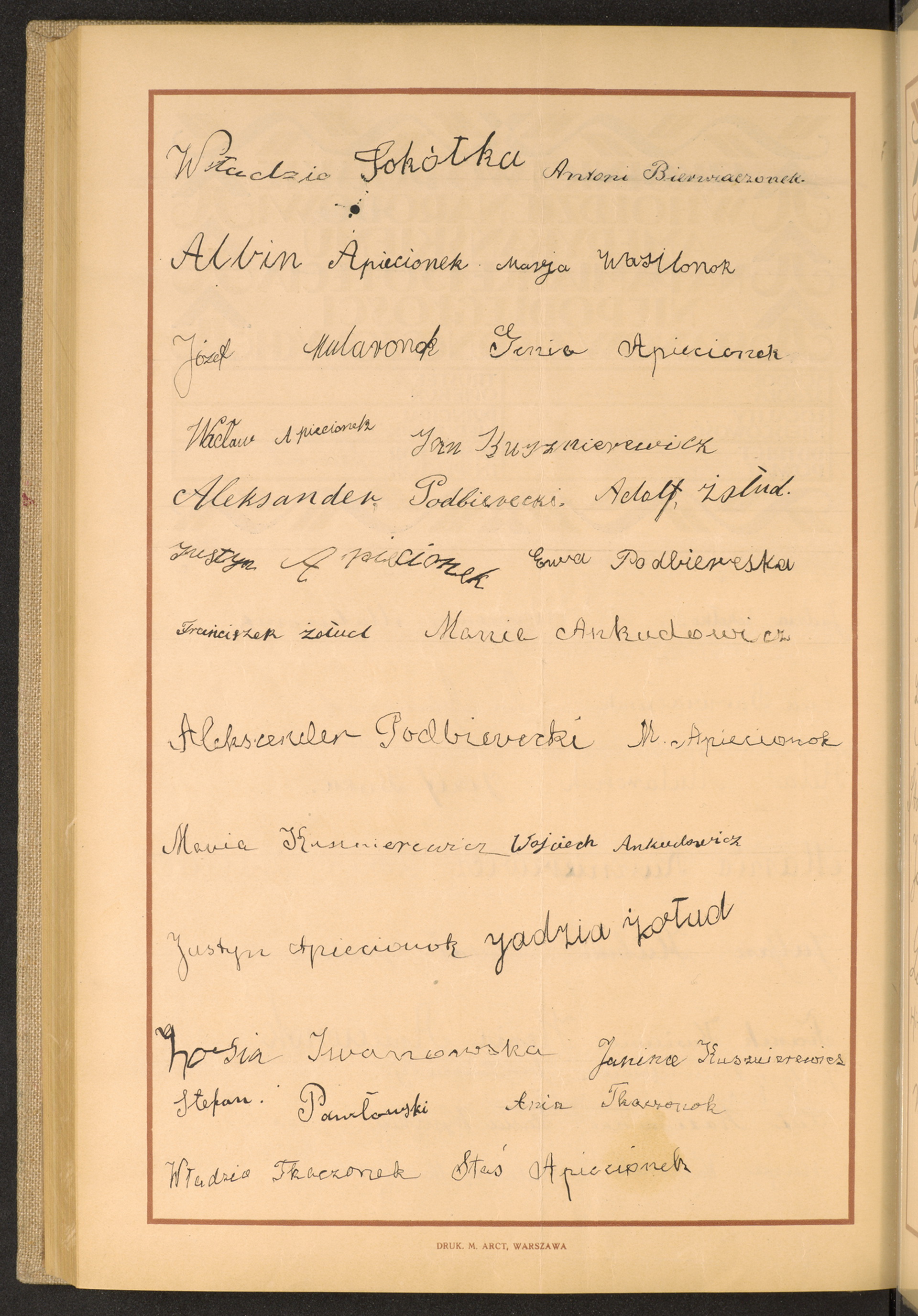 Podpis Władysław Sokółka na stronie nr 272 w tomie nr 24