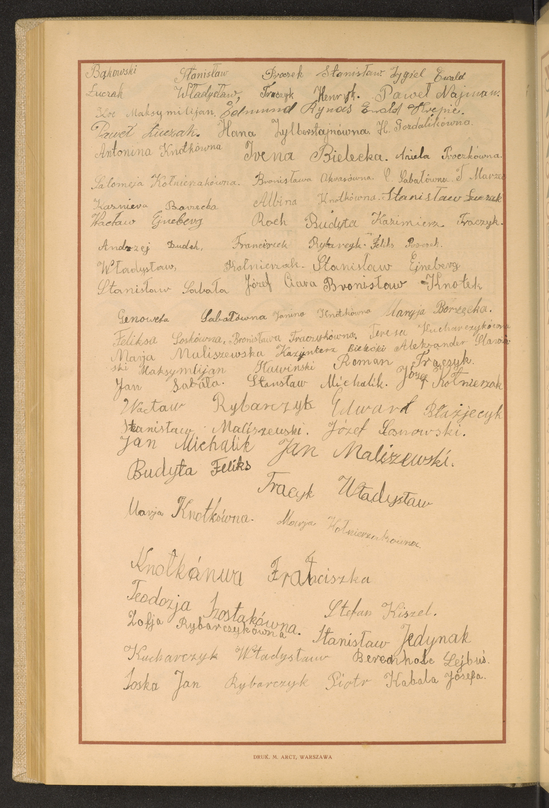 Podpis Antonina Knotek na stronie nr 258 w tomie nr 25