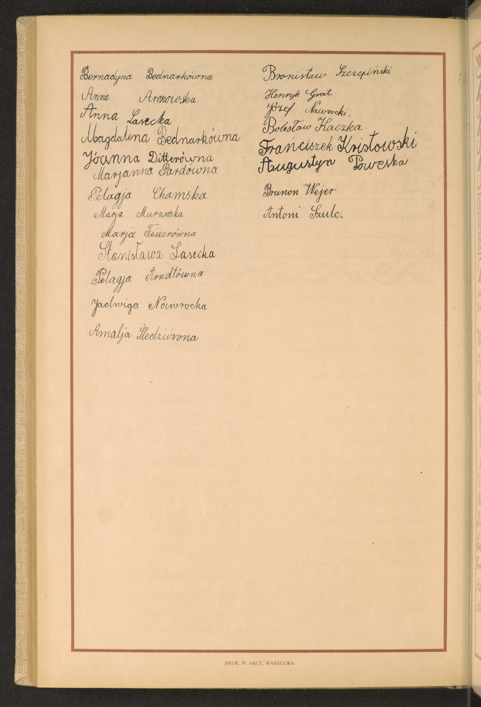 Podpis Bronisław Szczepiński na stronie nr 280 w tomie nr 25