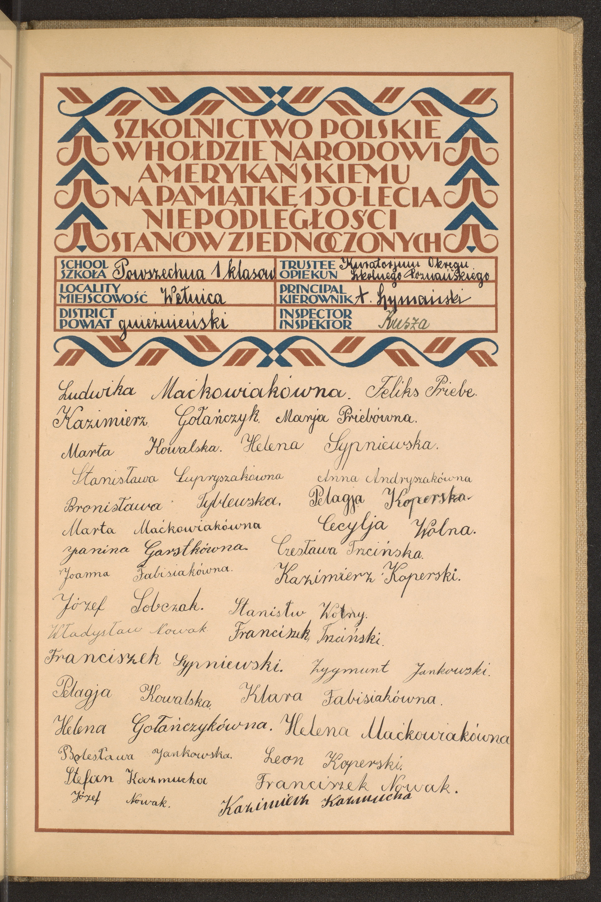 Podpis A. Szymański na stronie nr 89 w tomie nr 26