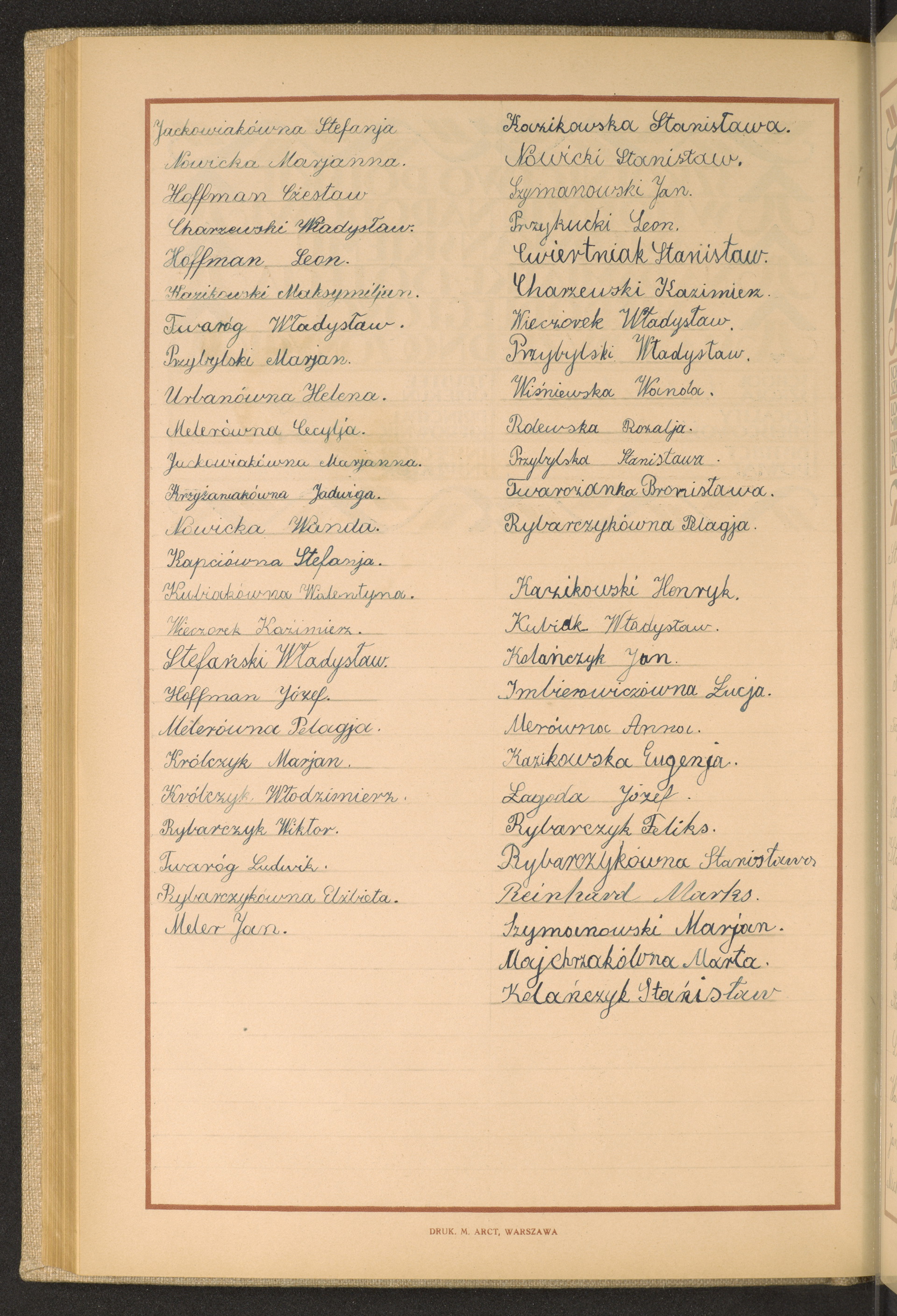 Podpis Reinhard Marks na stronie nr 188 w tomie nr 26