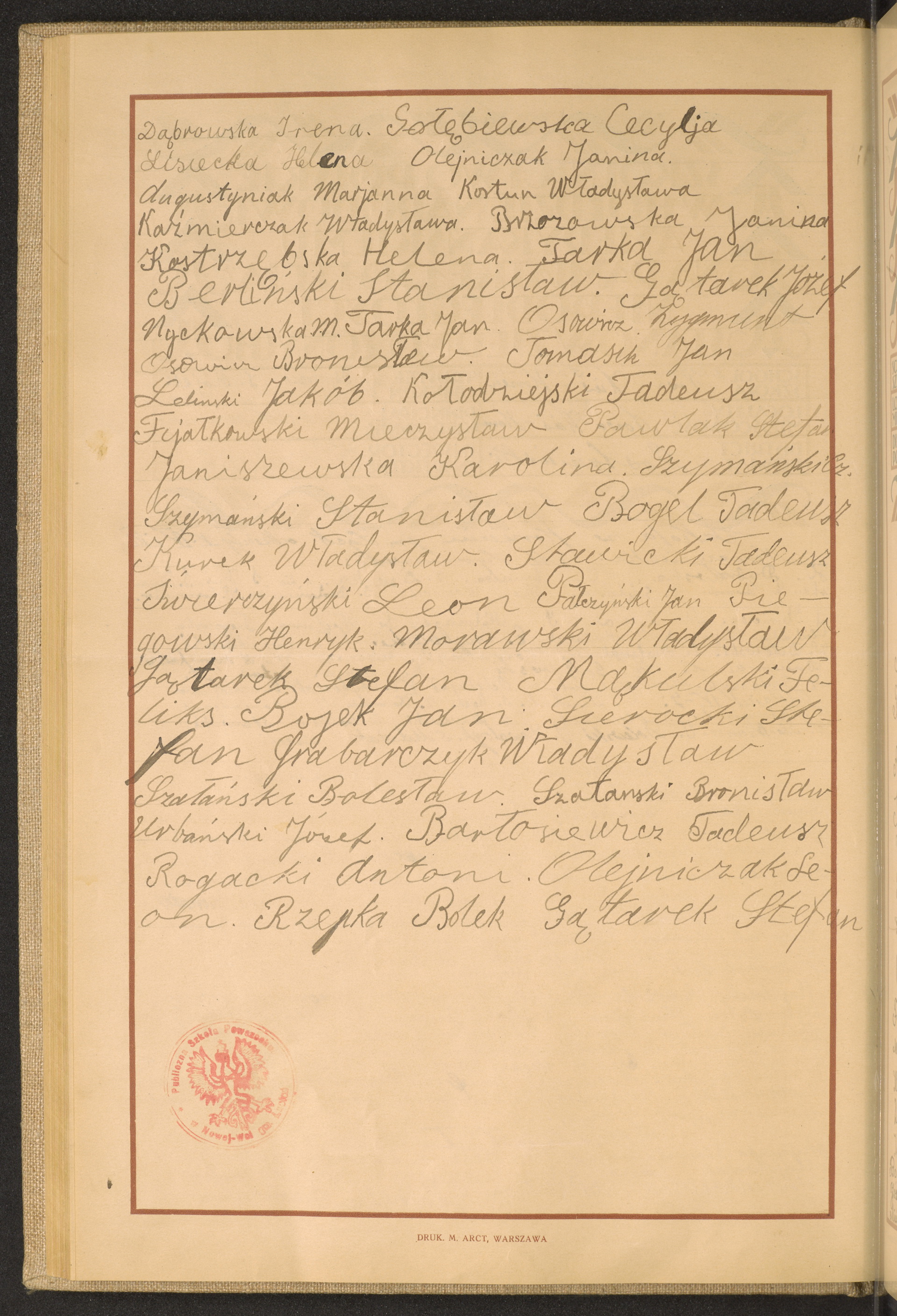 Podpis Stefan Gątarek na stronie nr 98 w tomie nr 27