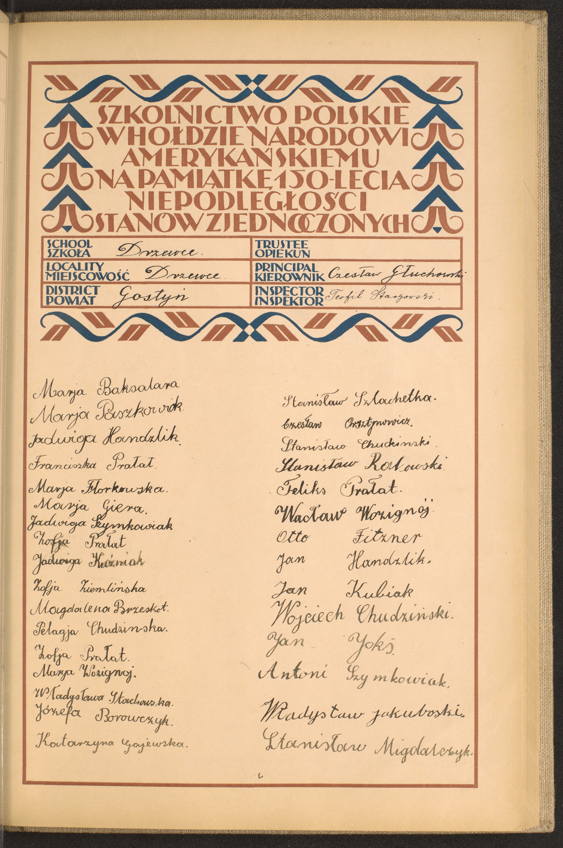 Podpis Czesław Głuchowski na stronie nr 147 w tomie nr 27