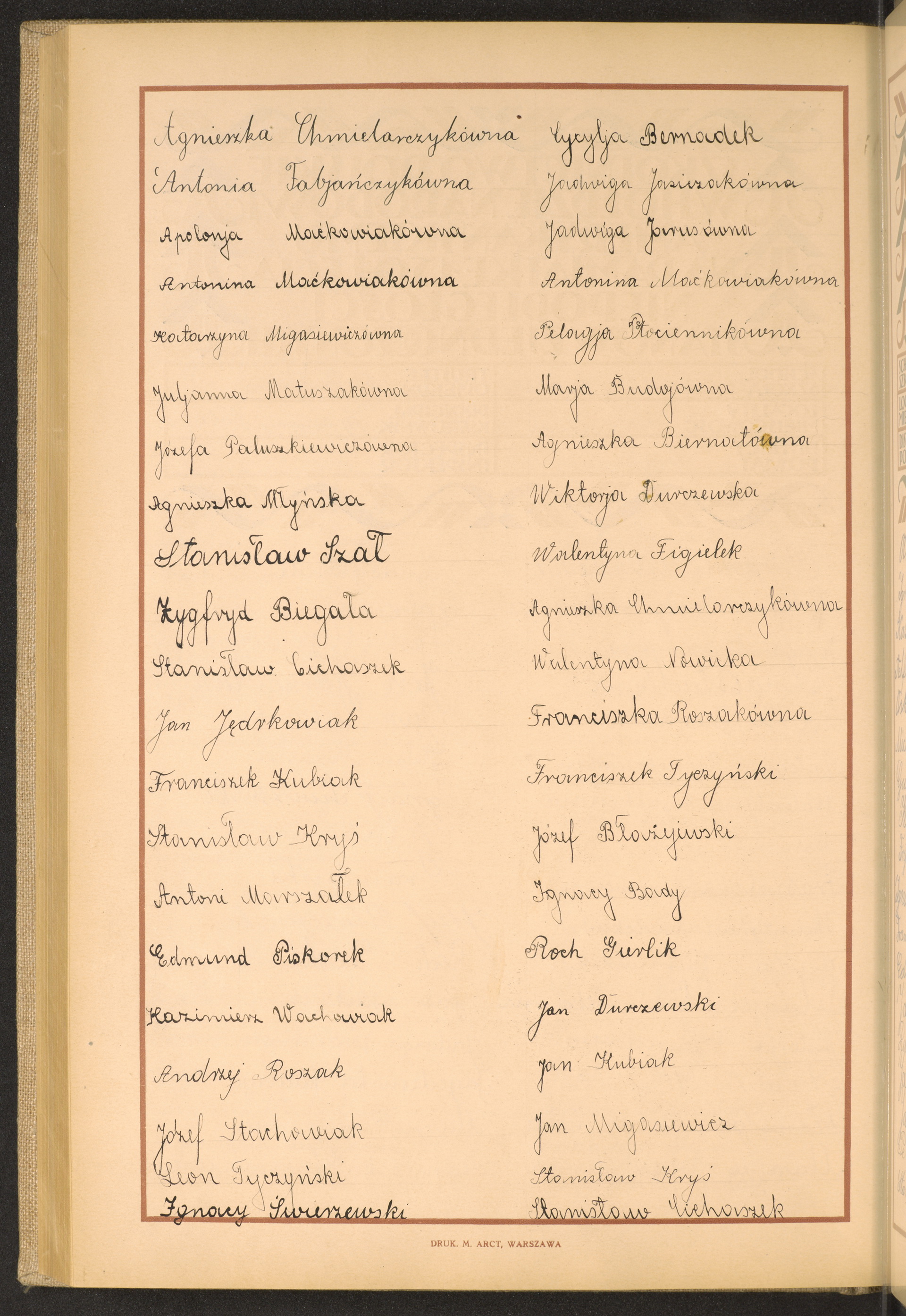 Podpis Stanisław Cichaszek na stronie nr 242 w tomie nr 27