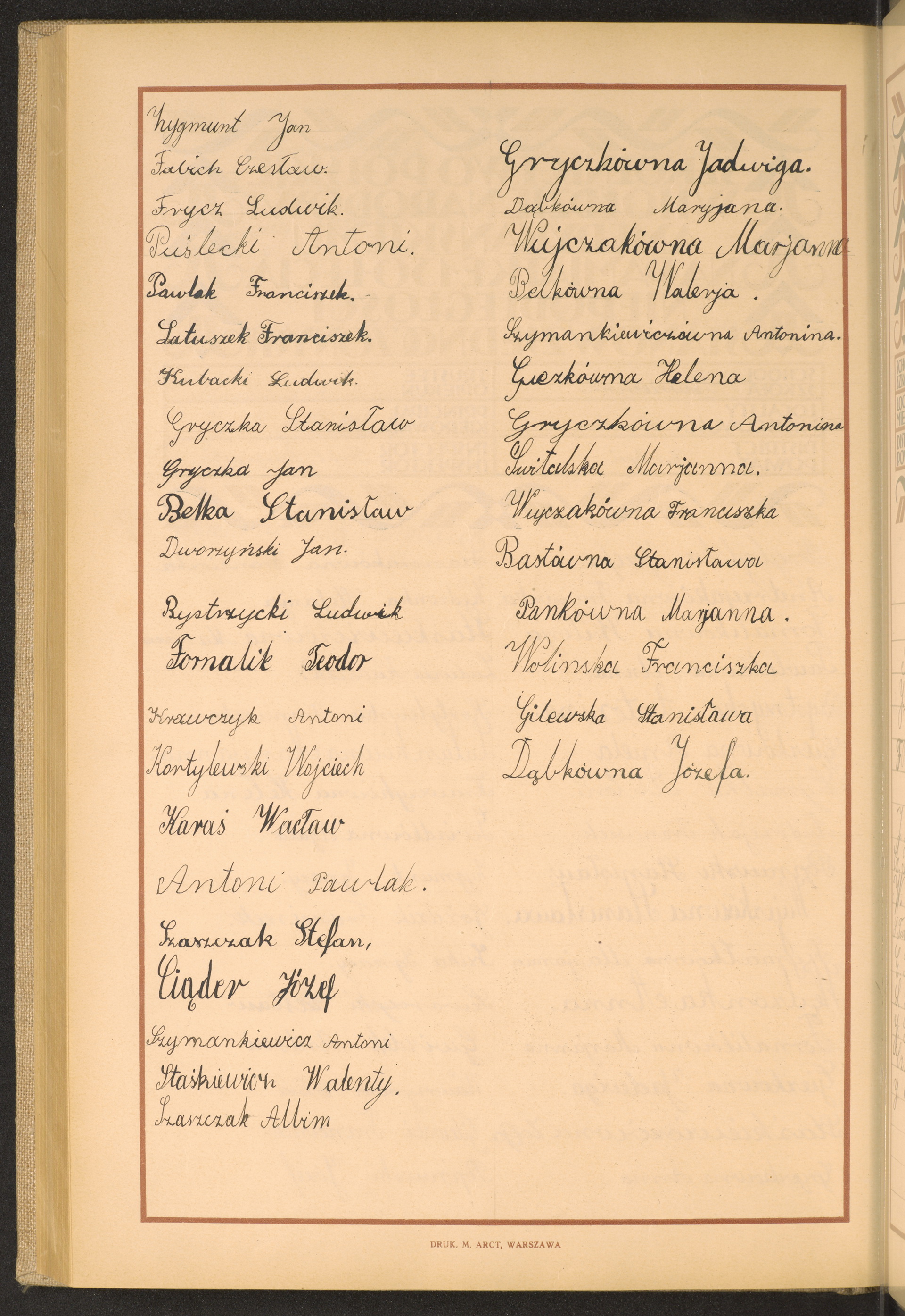 Podpis Antoni Krawczyk na stronie nr 250 w tomie nr 27