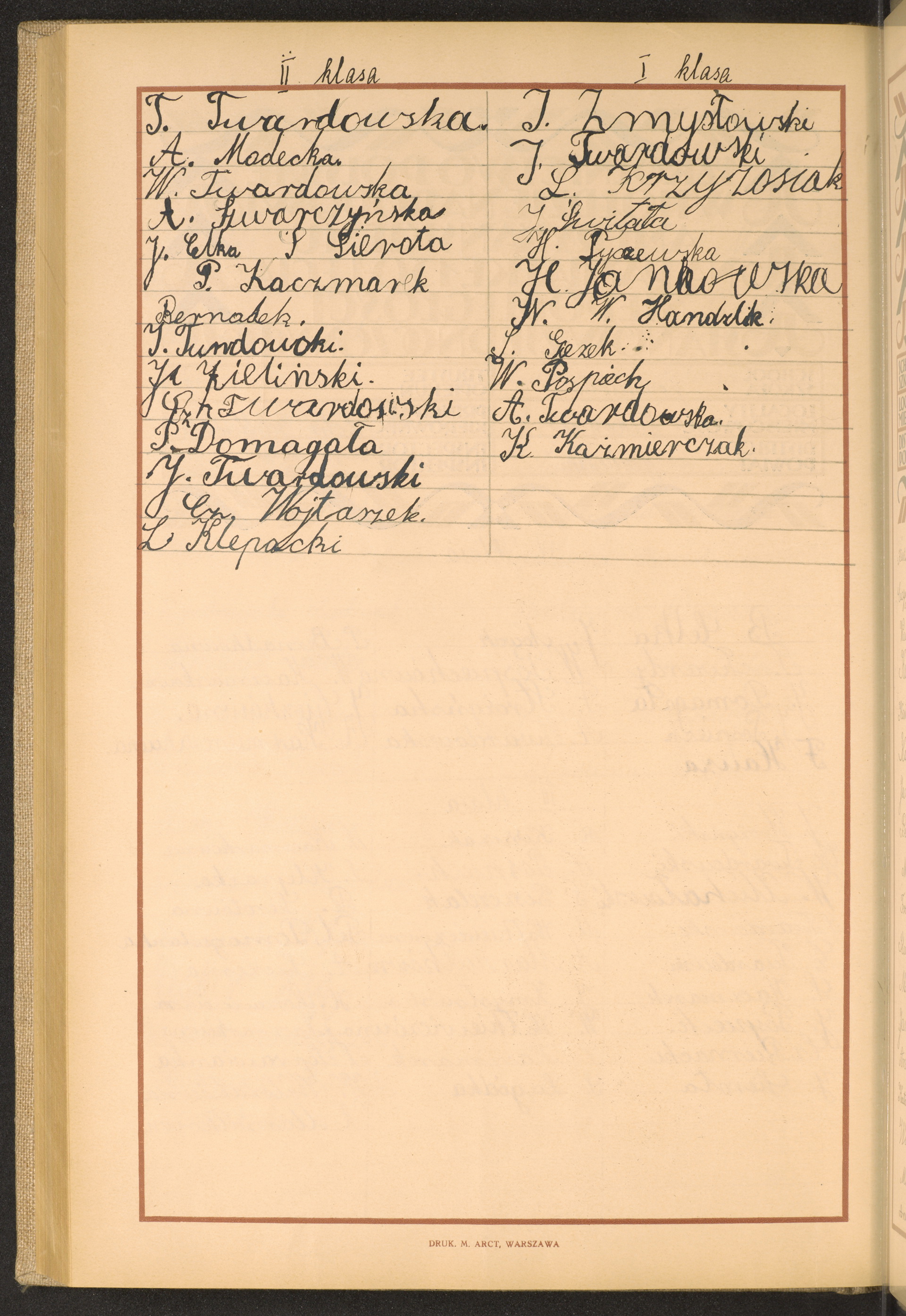 Podpis T. Twardowska na stronie nr 252 w tomie nr 27