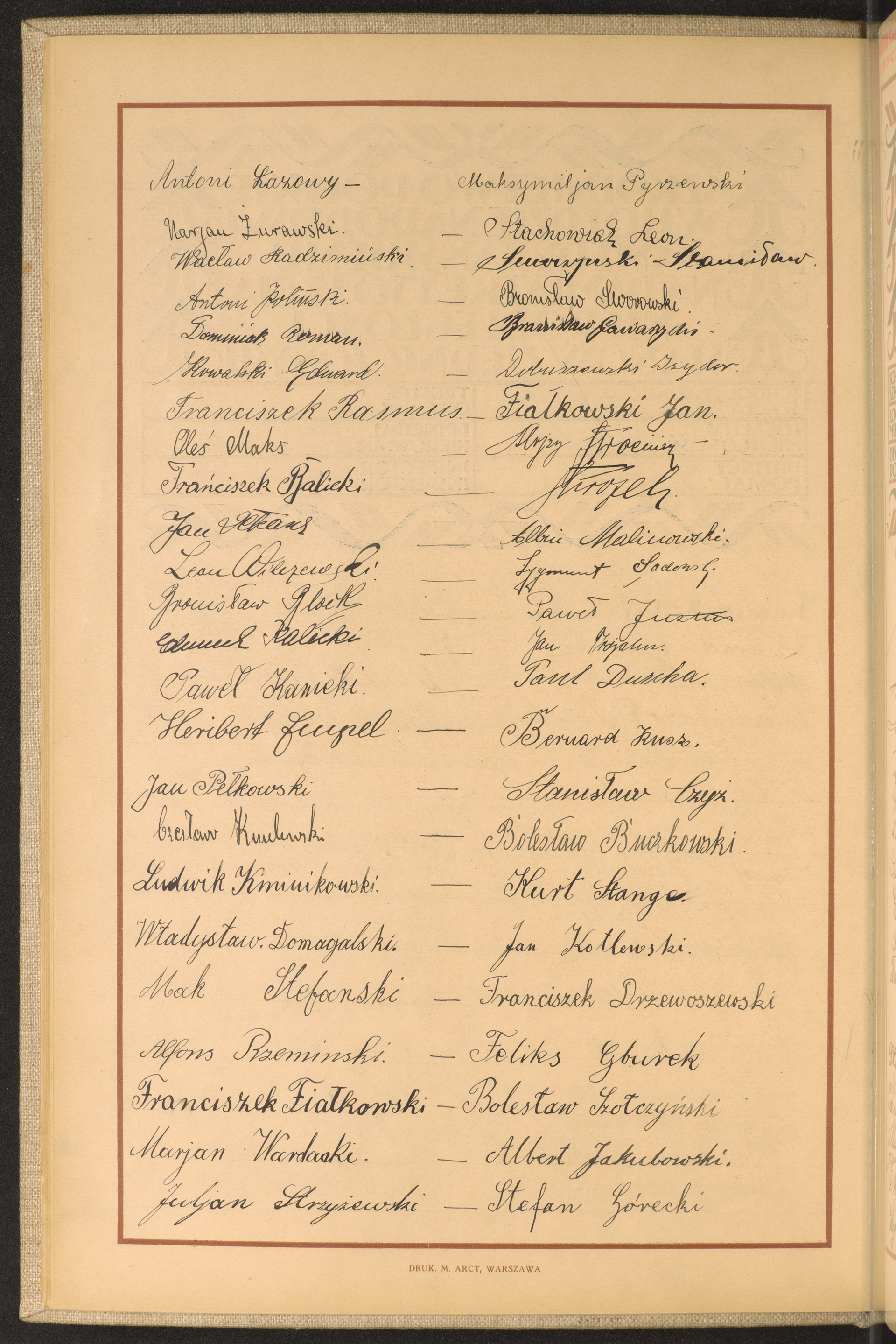 Podpis Stefan Górecki na stronie nr 30 w tomie nr 28