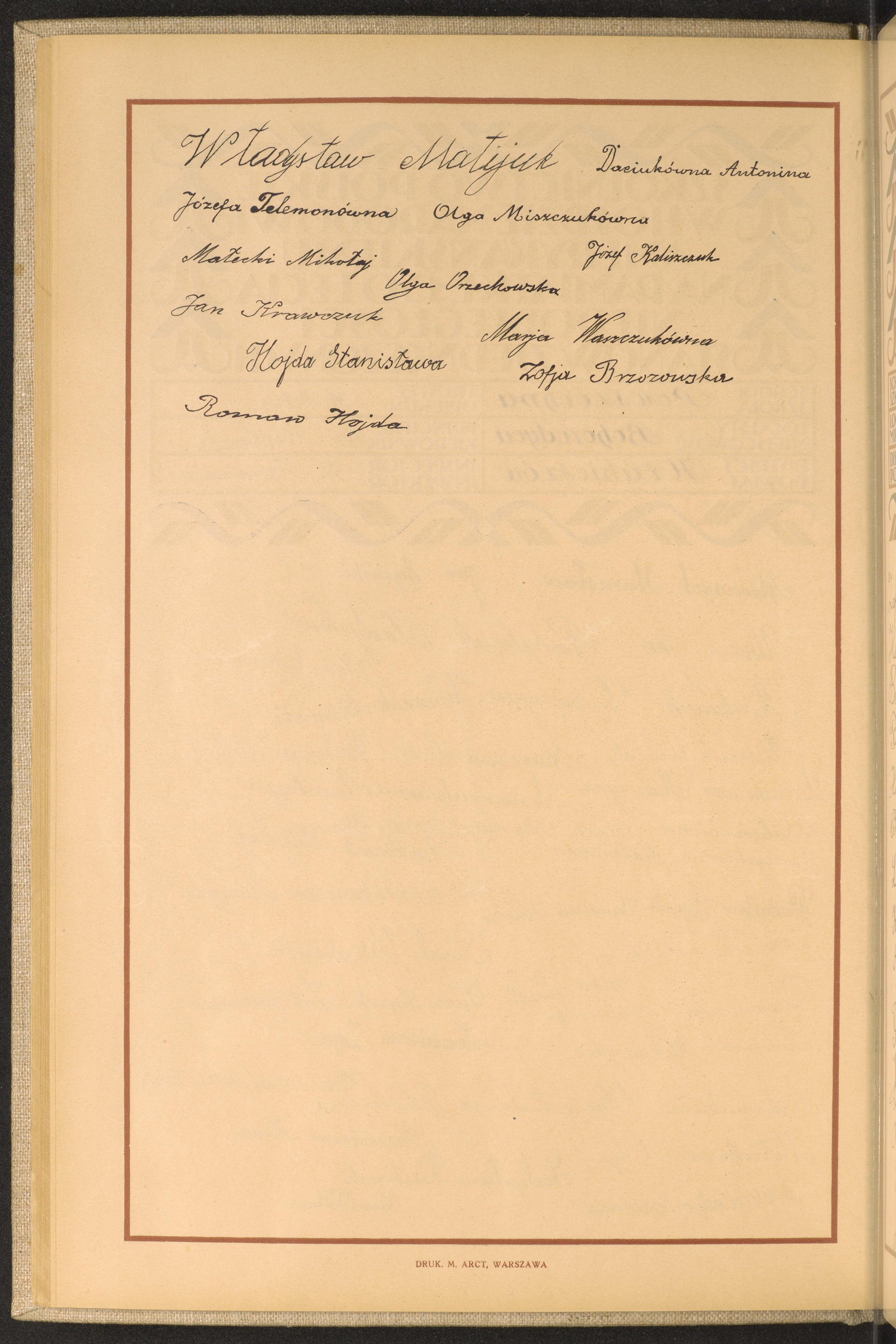 Podpis Antonina Daciuk na stronie nr 64 w tomie nr 28