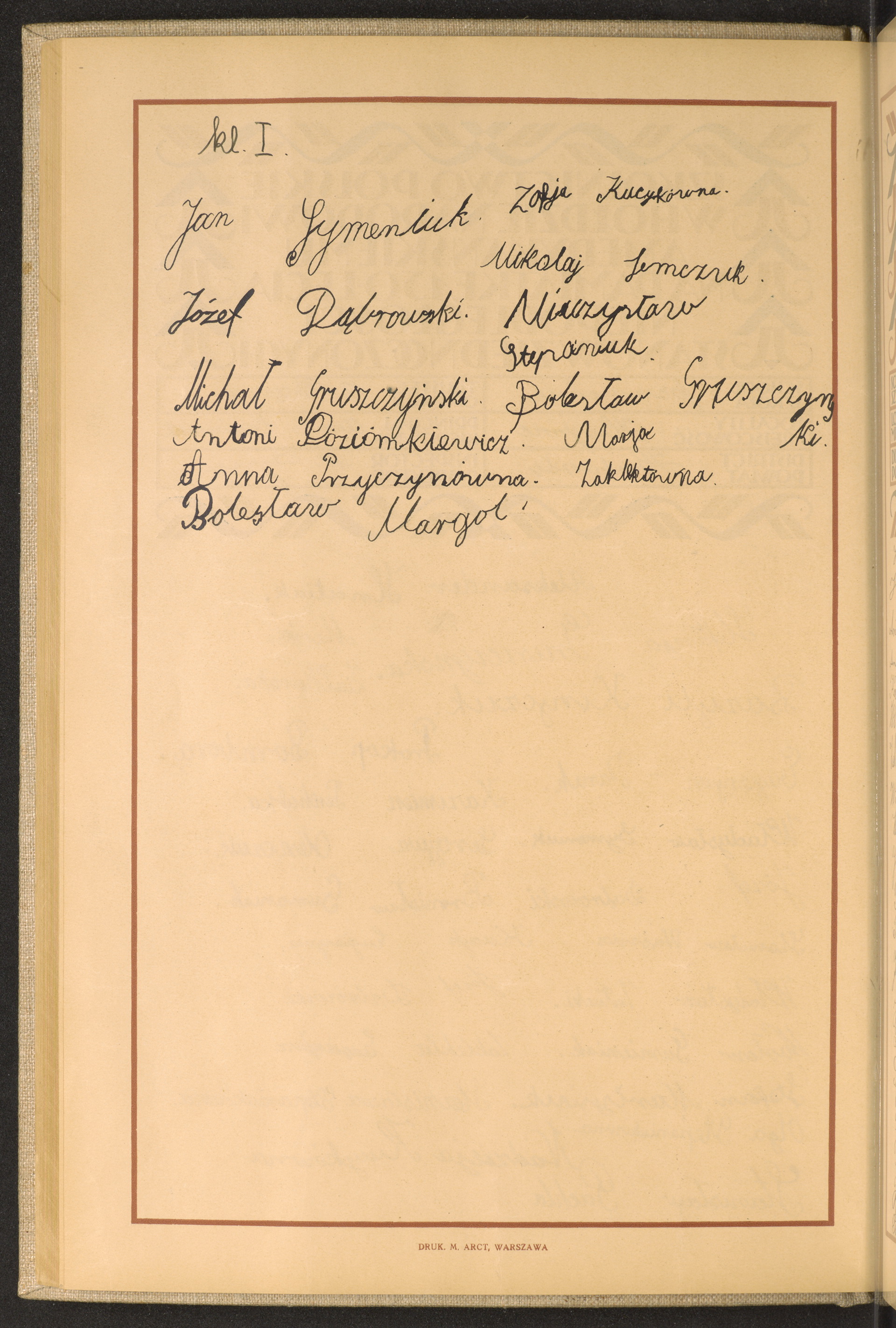 Podpis Jan Symeniuk na stronie nr 96 w tomie nr 28