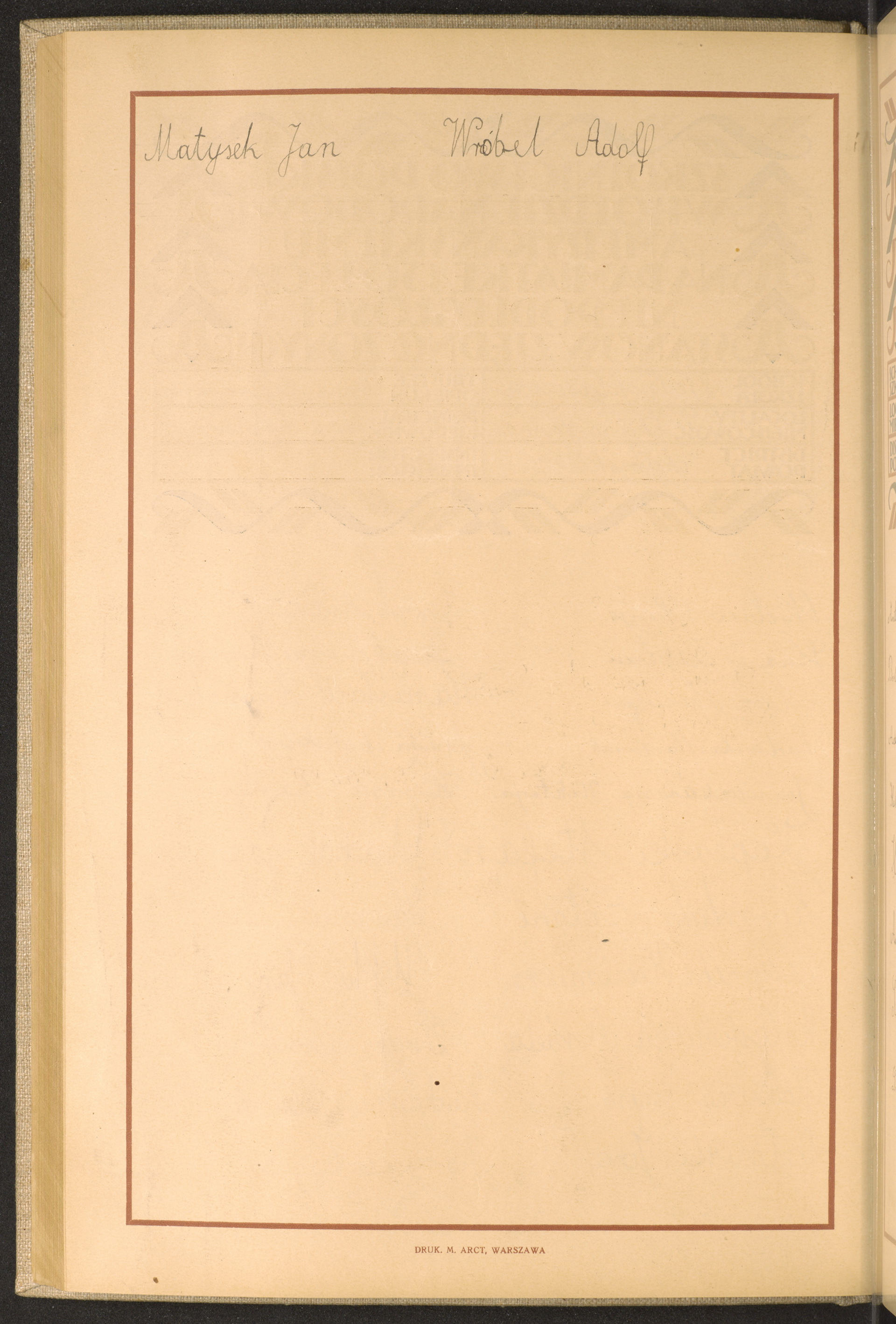 Podpis Adolf Wróbel na stronie nr 162 w tomie nr 28