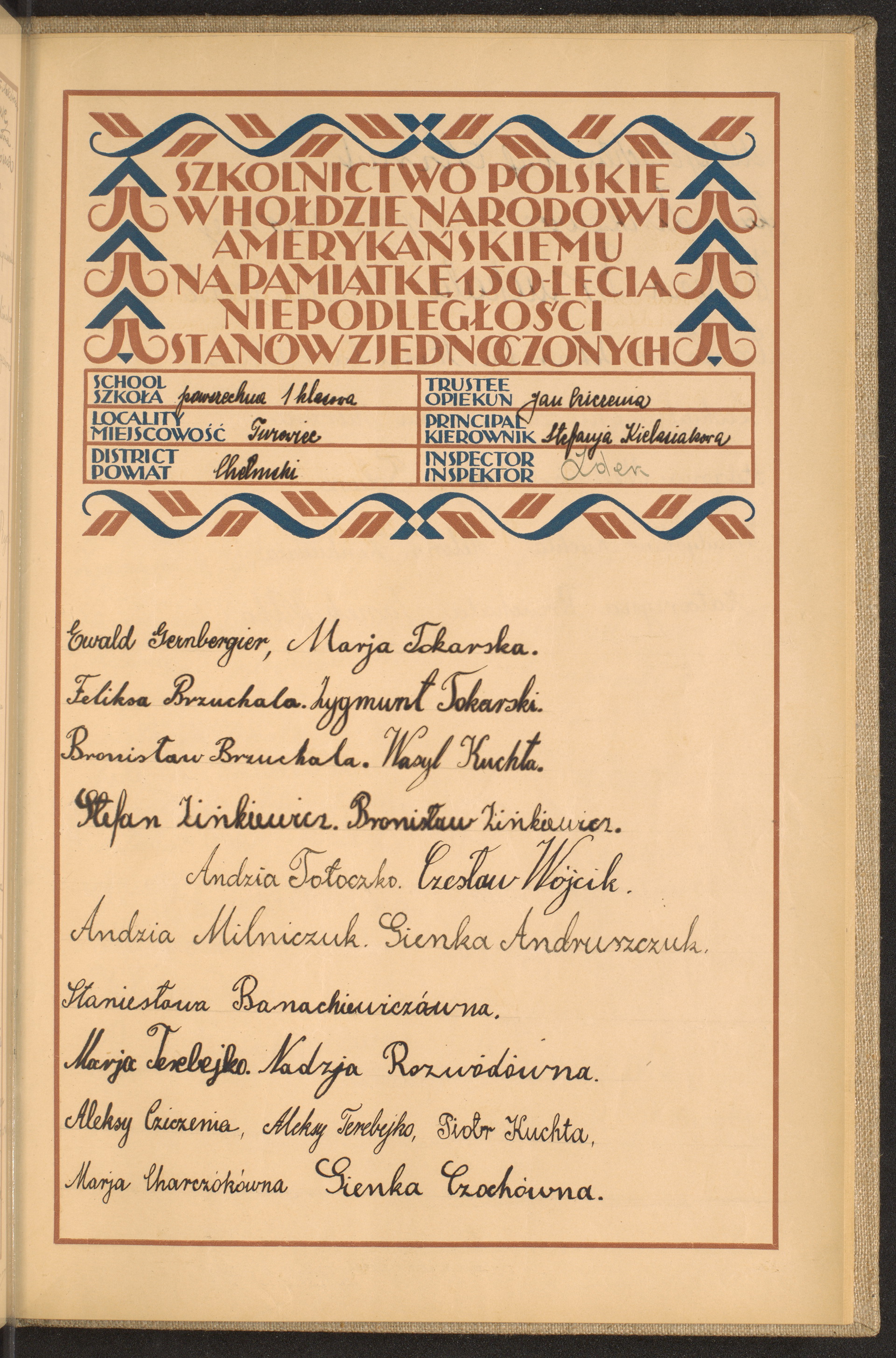 Podpis Jan Cziczenia na stronie nr 253 w tomie nr 28