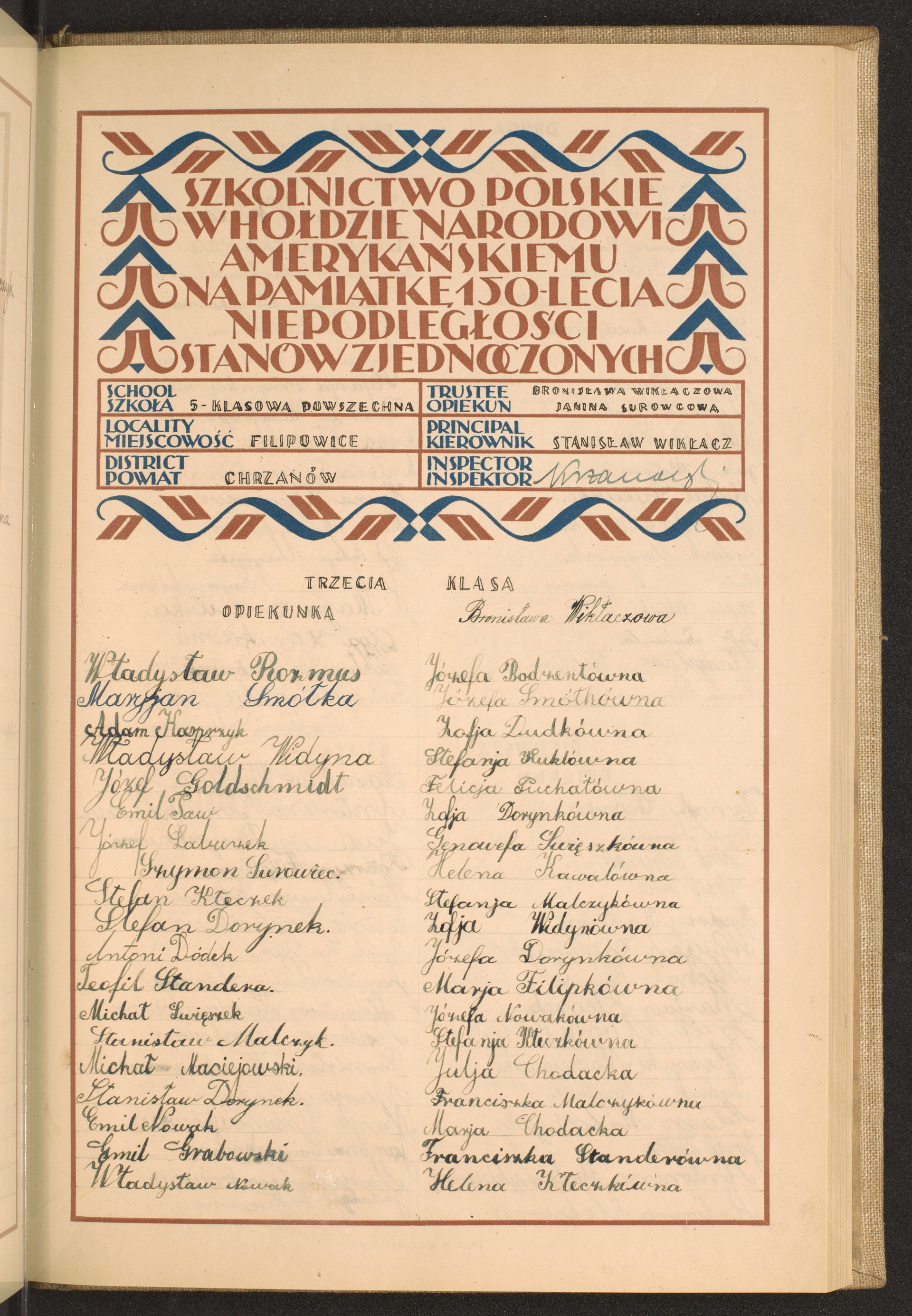 Podpis Helena Kłeczek na stronie nr 127 w tomie nr 30