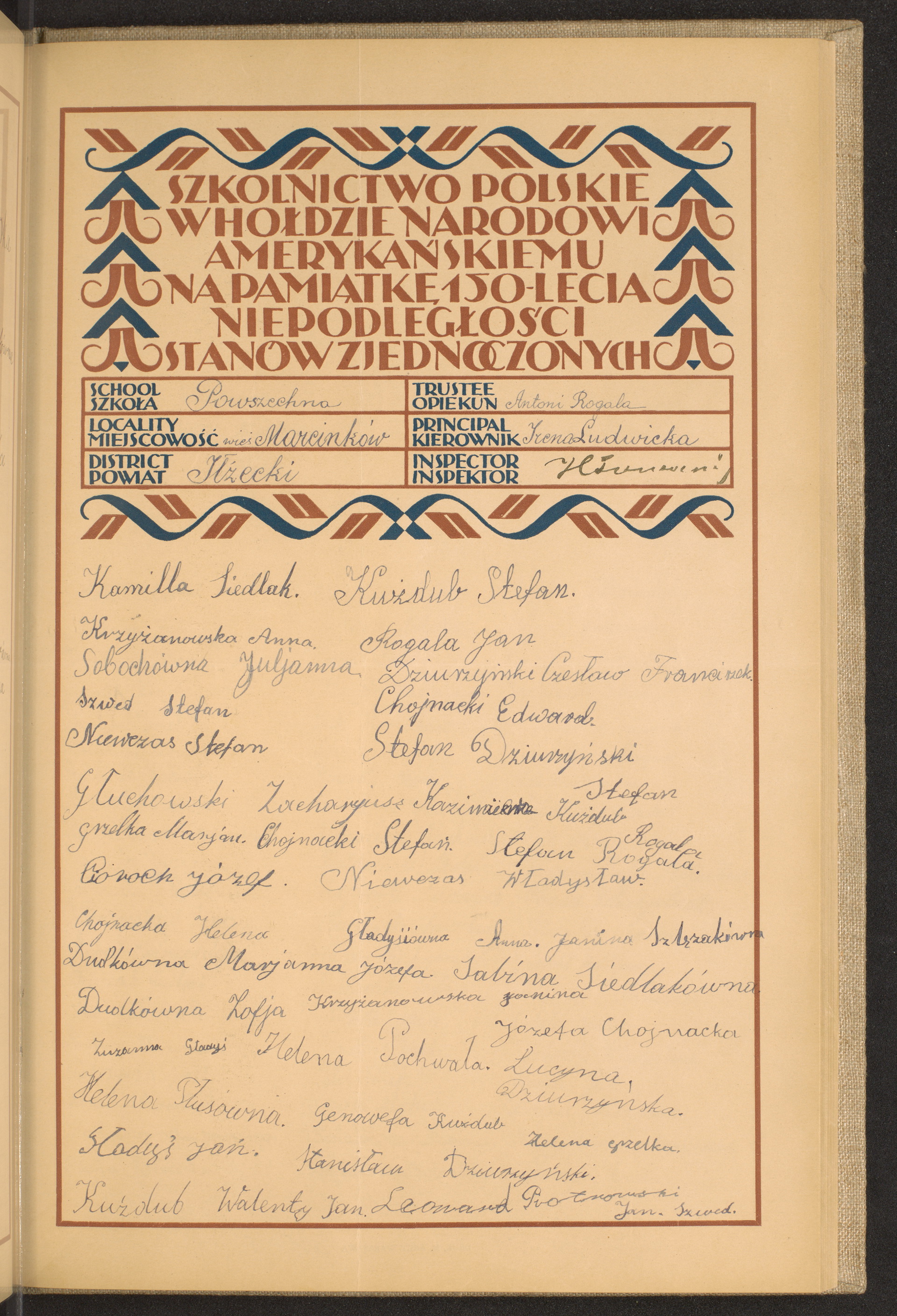 Podpis Jan Szwed na stronie nr 173 w tomie nr 31