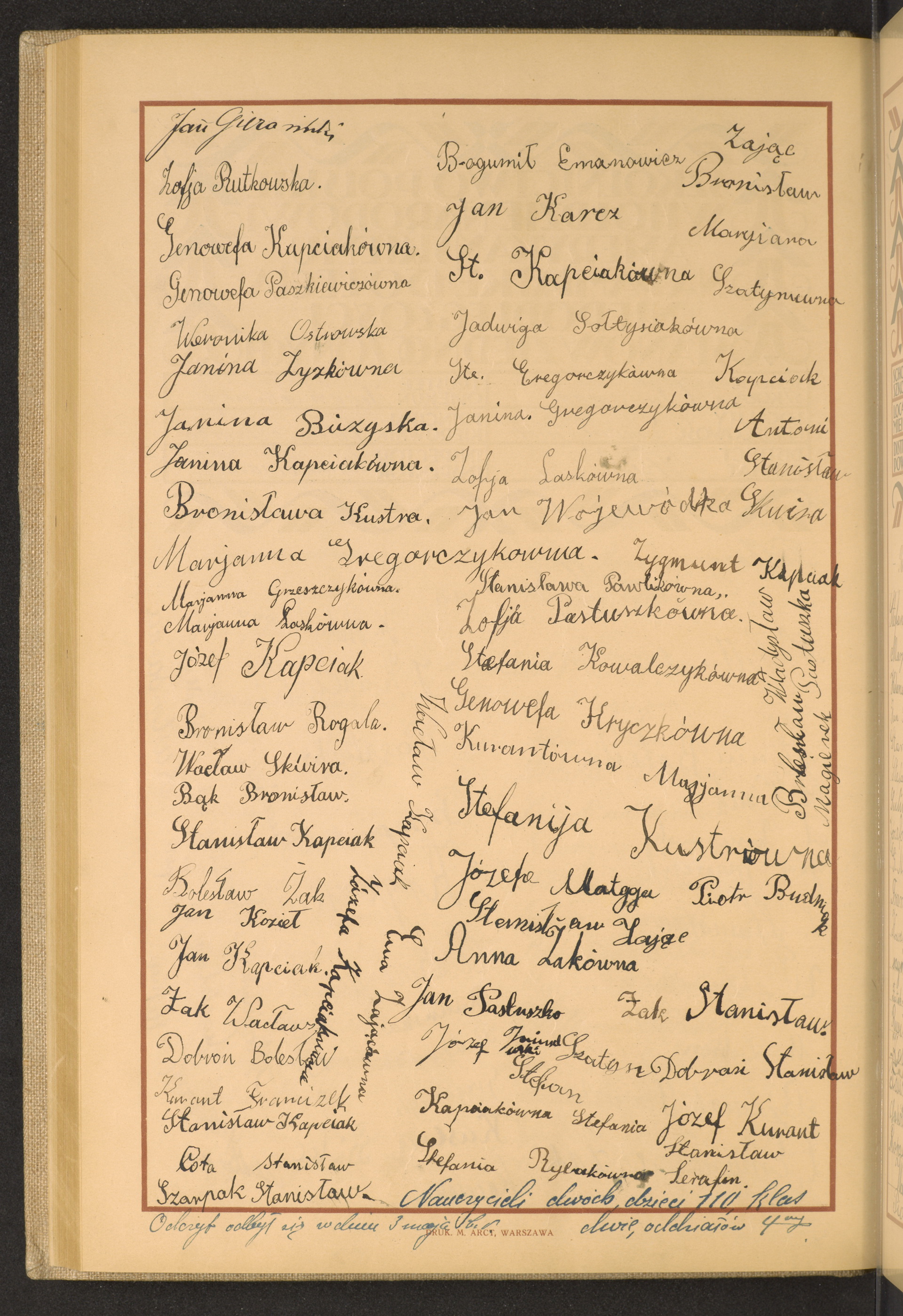 Podpis Jan Gierański na stronie nr 186 w tomie nr 31