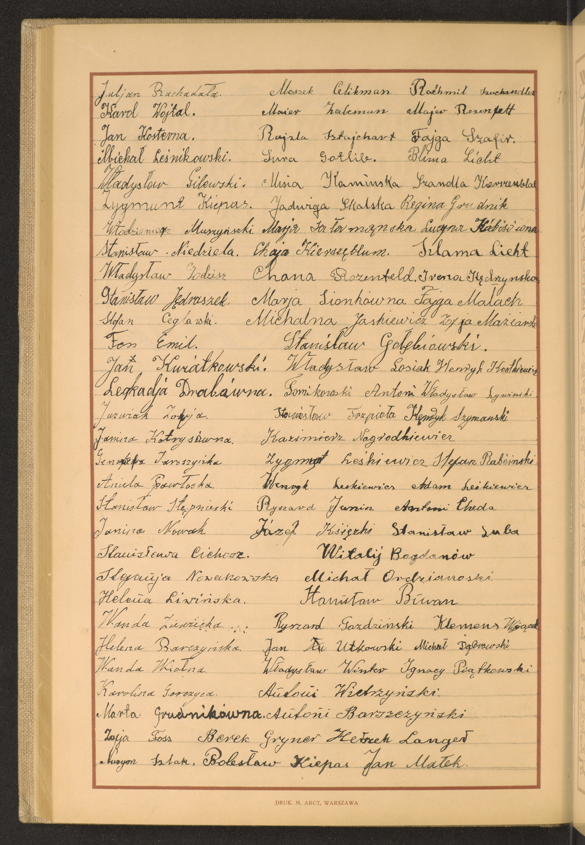 Podpis Jan Małek na stronie nr 210 w tomie nr 31