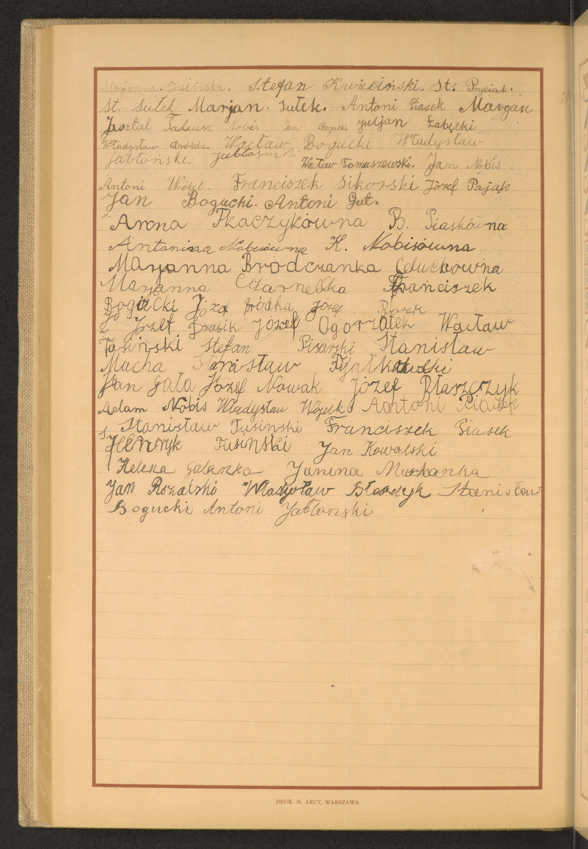 Podpis Antoni Jabłoński na stronie nr 216 w tomie nr 31