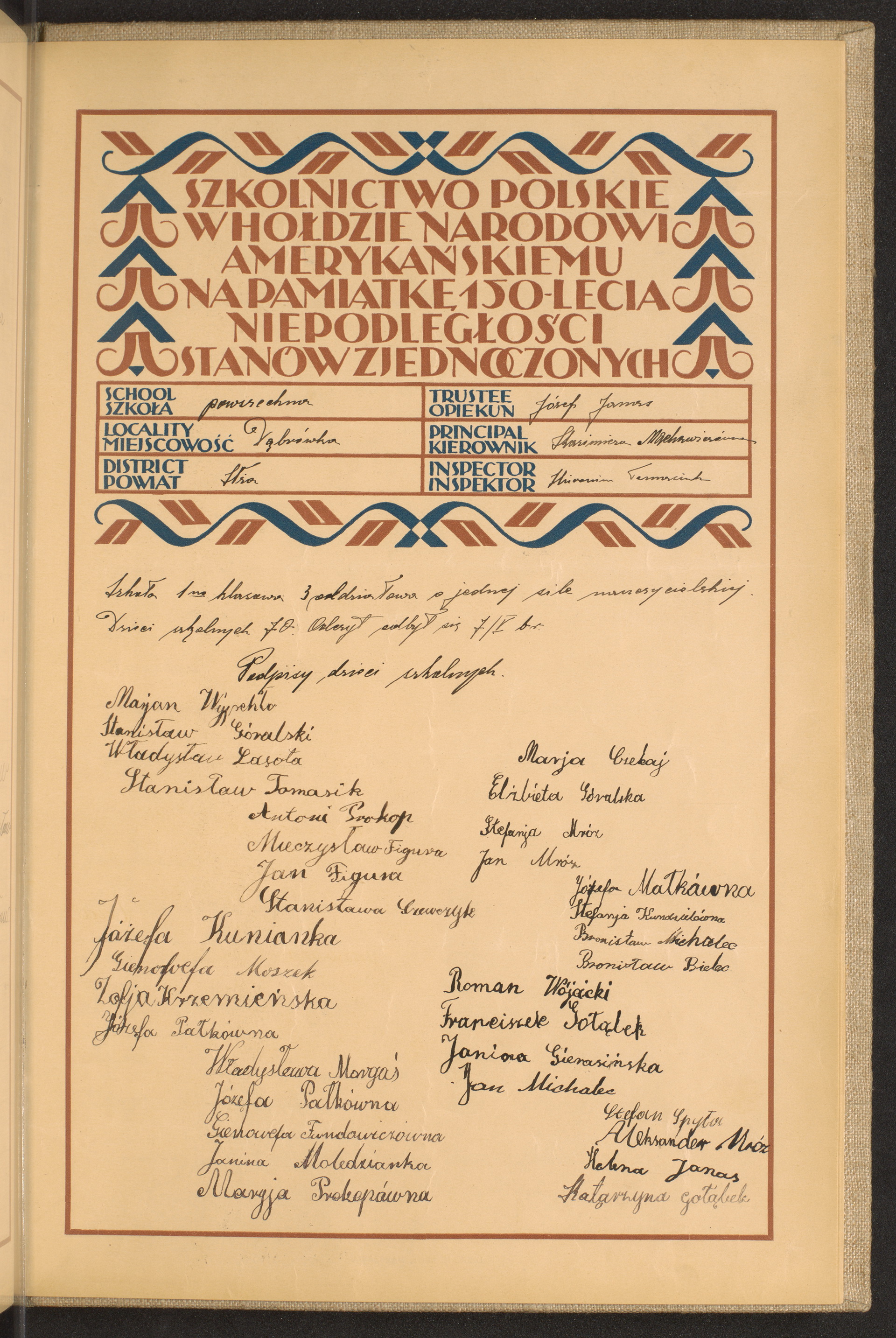 Podpis Józef Janas na stronie nr 265 w tomie nr 31