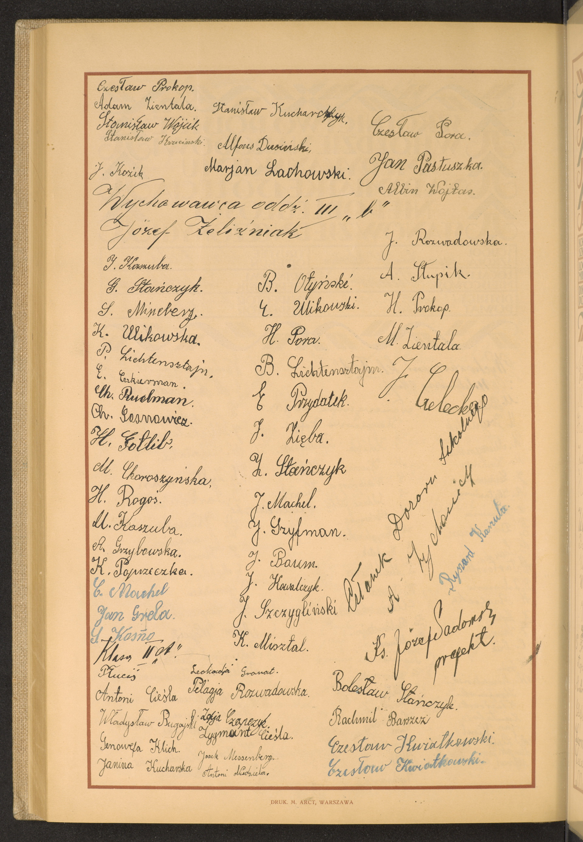 Podpis Antoni Niedziela na stronie nr 272 w tomie nr 31