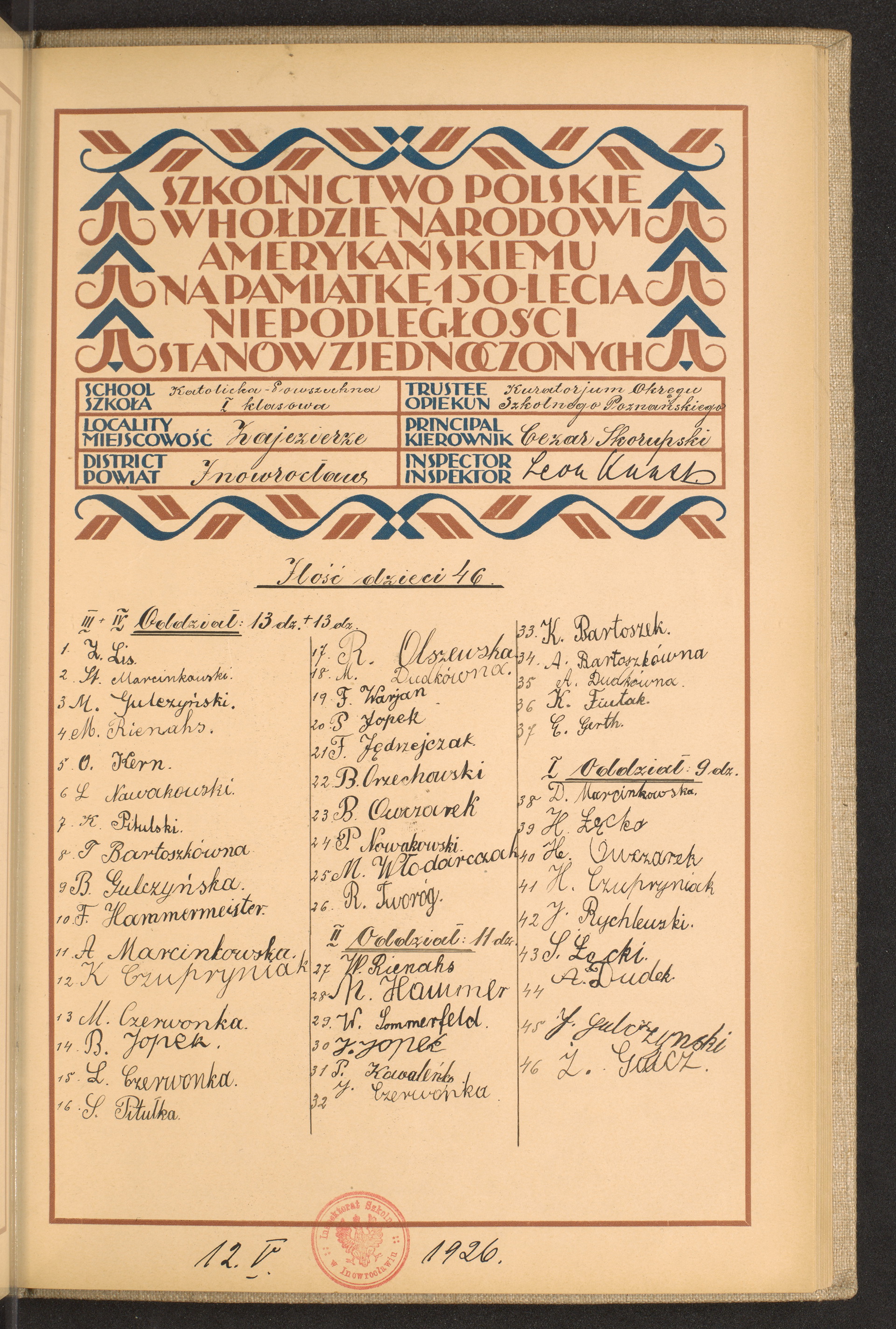 Podpis Z. Gnicz na stronie nr 189 w tomie nr 32